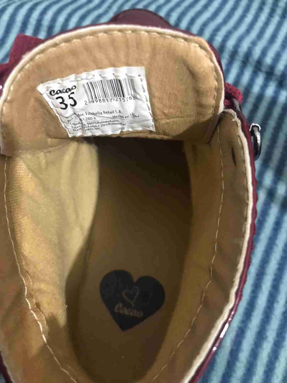 Botines charol burdeos talla (35) - miniatura 3