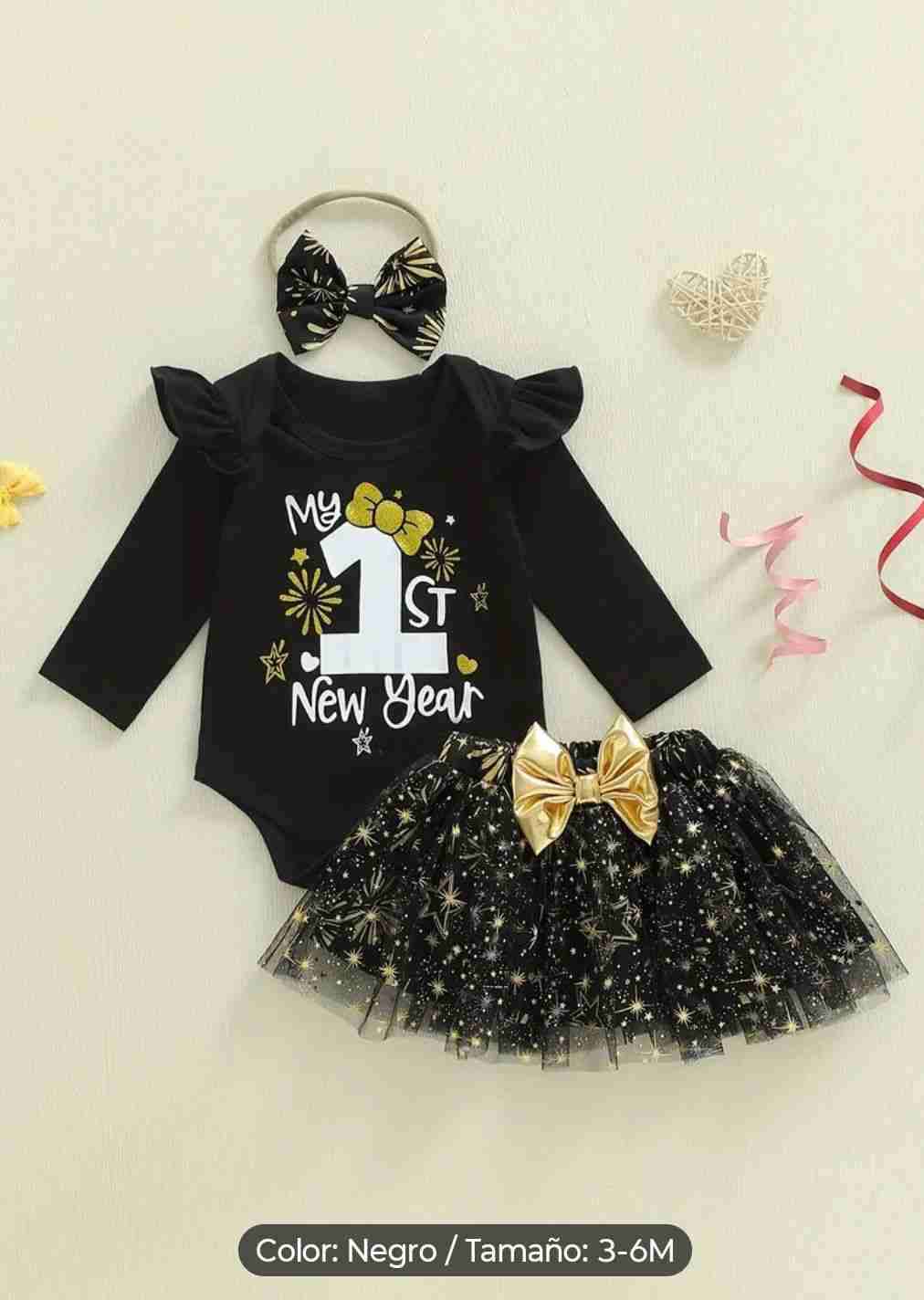 Conjunto bebé año nuevo Talla 3 a 6 meses - miniatura 1