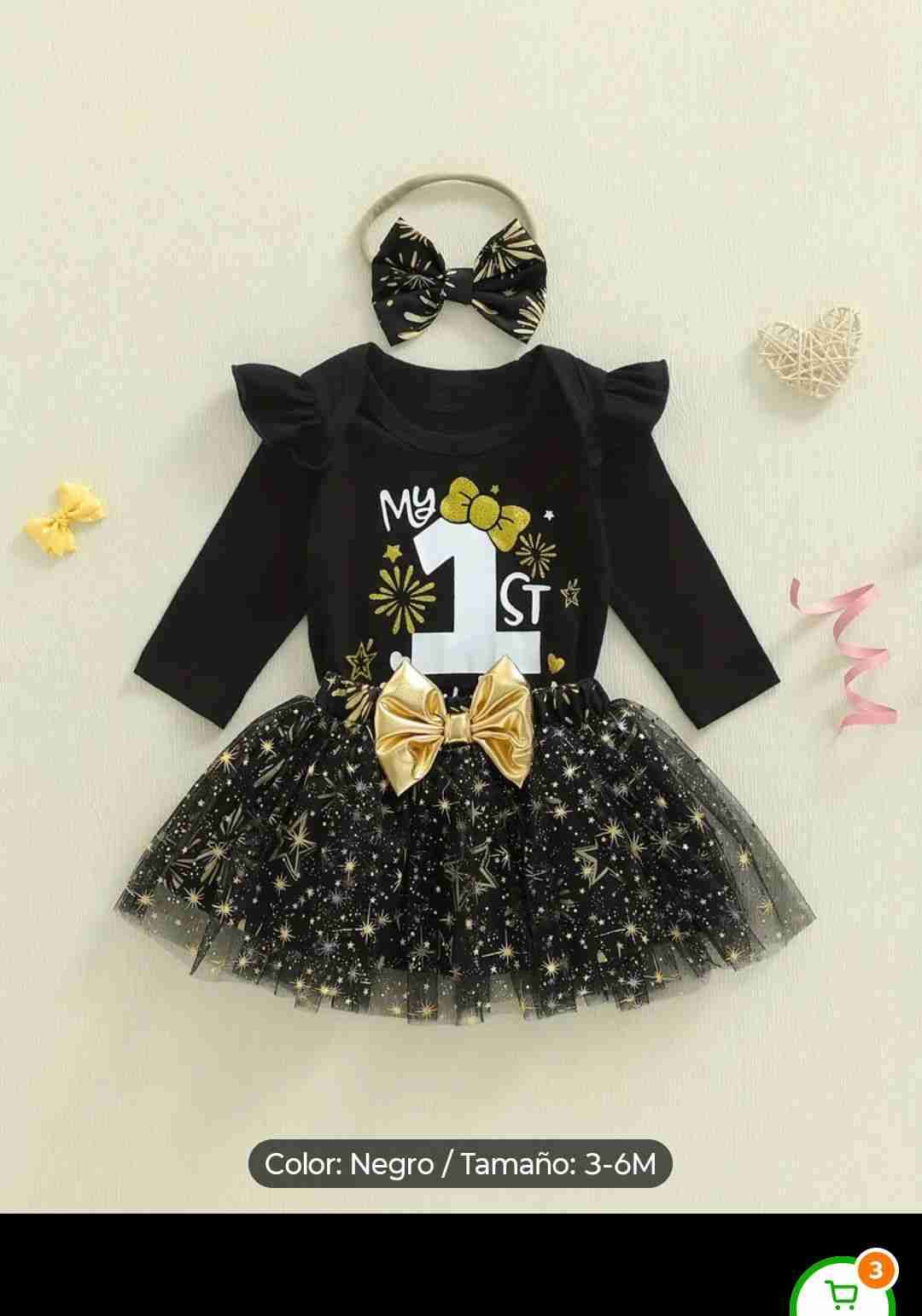 Conjunto bebé año nuevo Talla 3 a 6 meses - miniatura 2