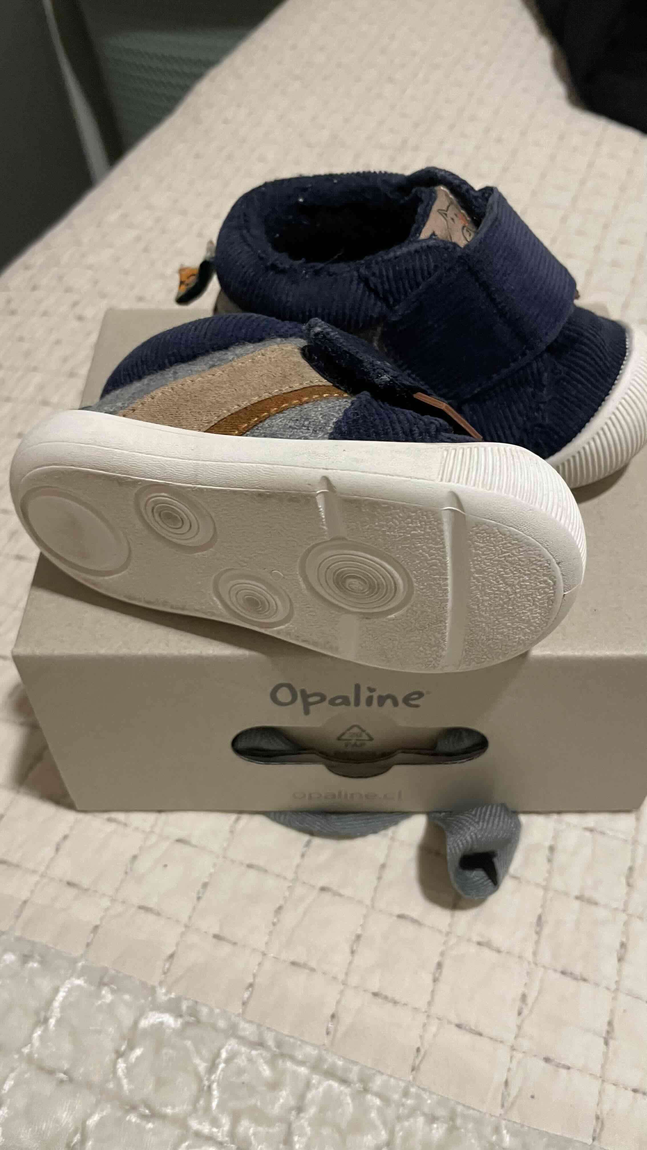 Zapatillas bebé azul con velcro - miniatura 3