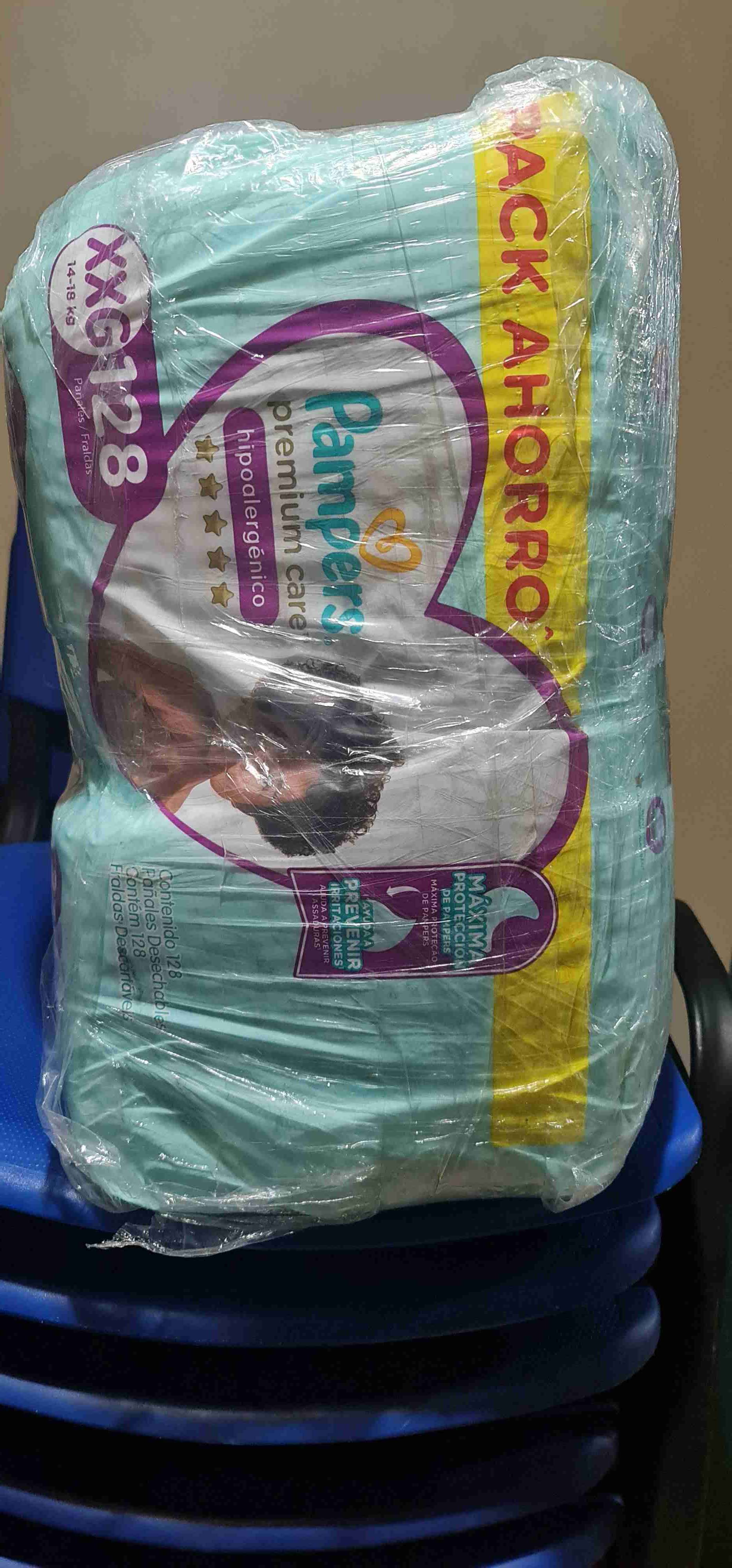 Pañales Pampers Premium Care XXG 128