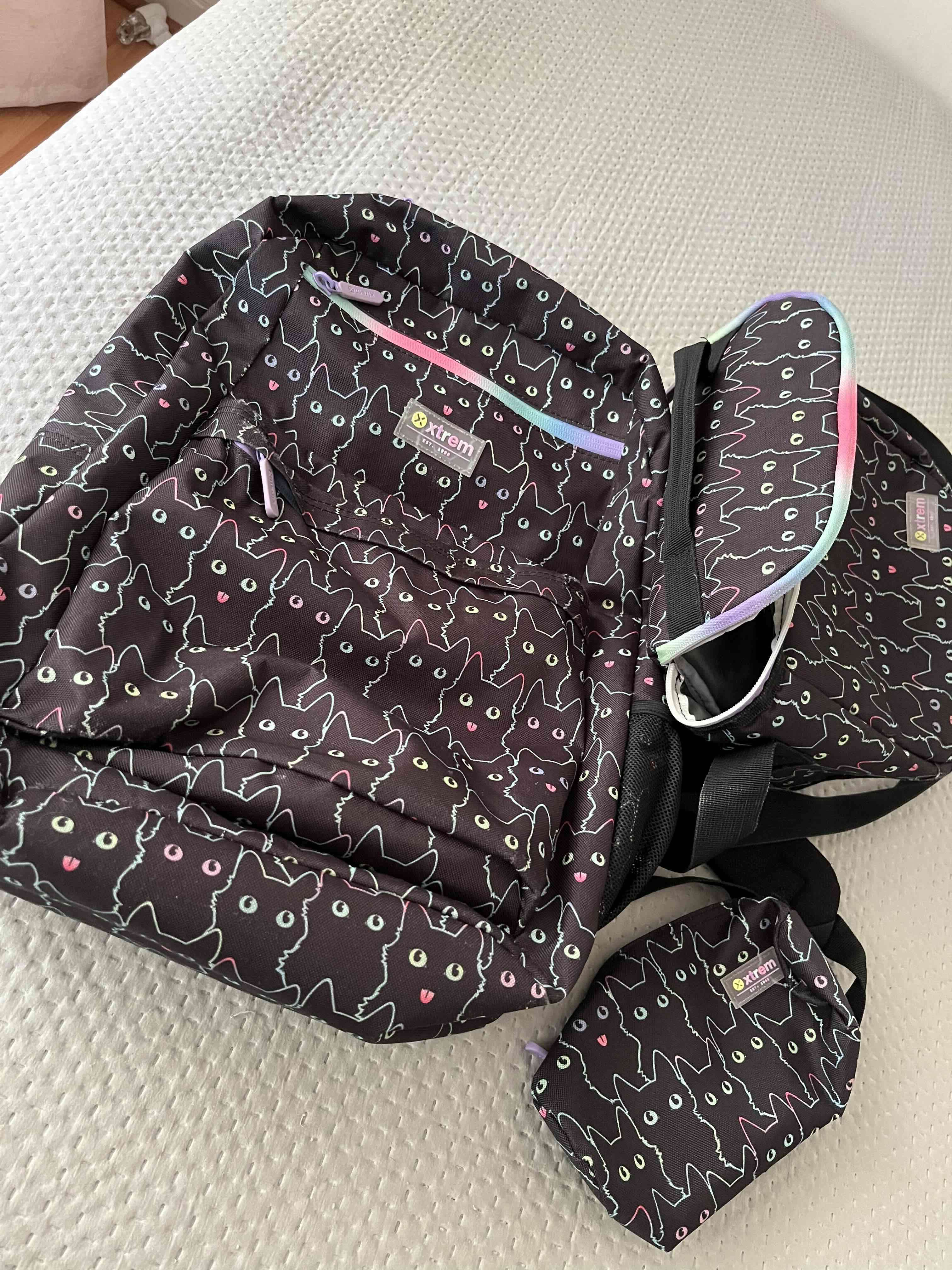 Mochila Xtrem estampado de gatos