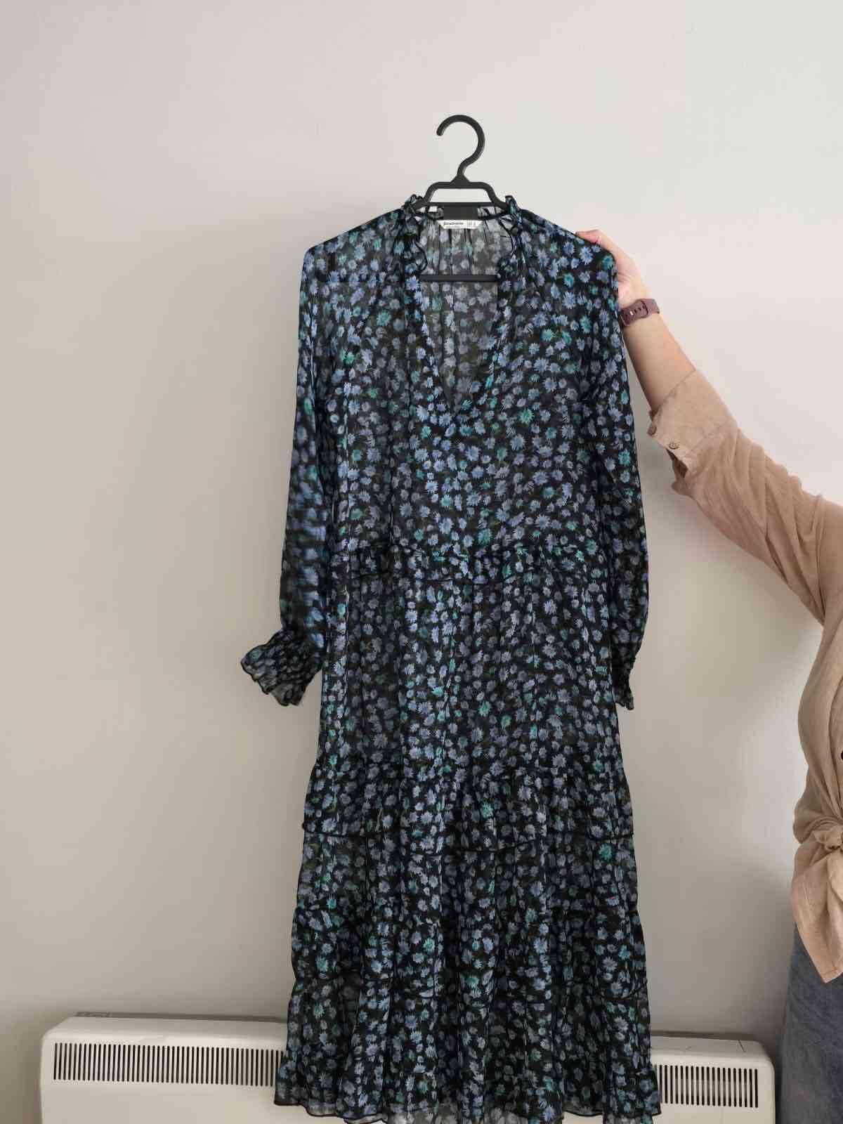 Vestido largo estampado floral