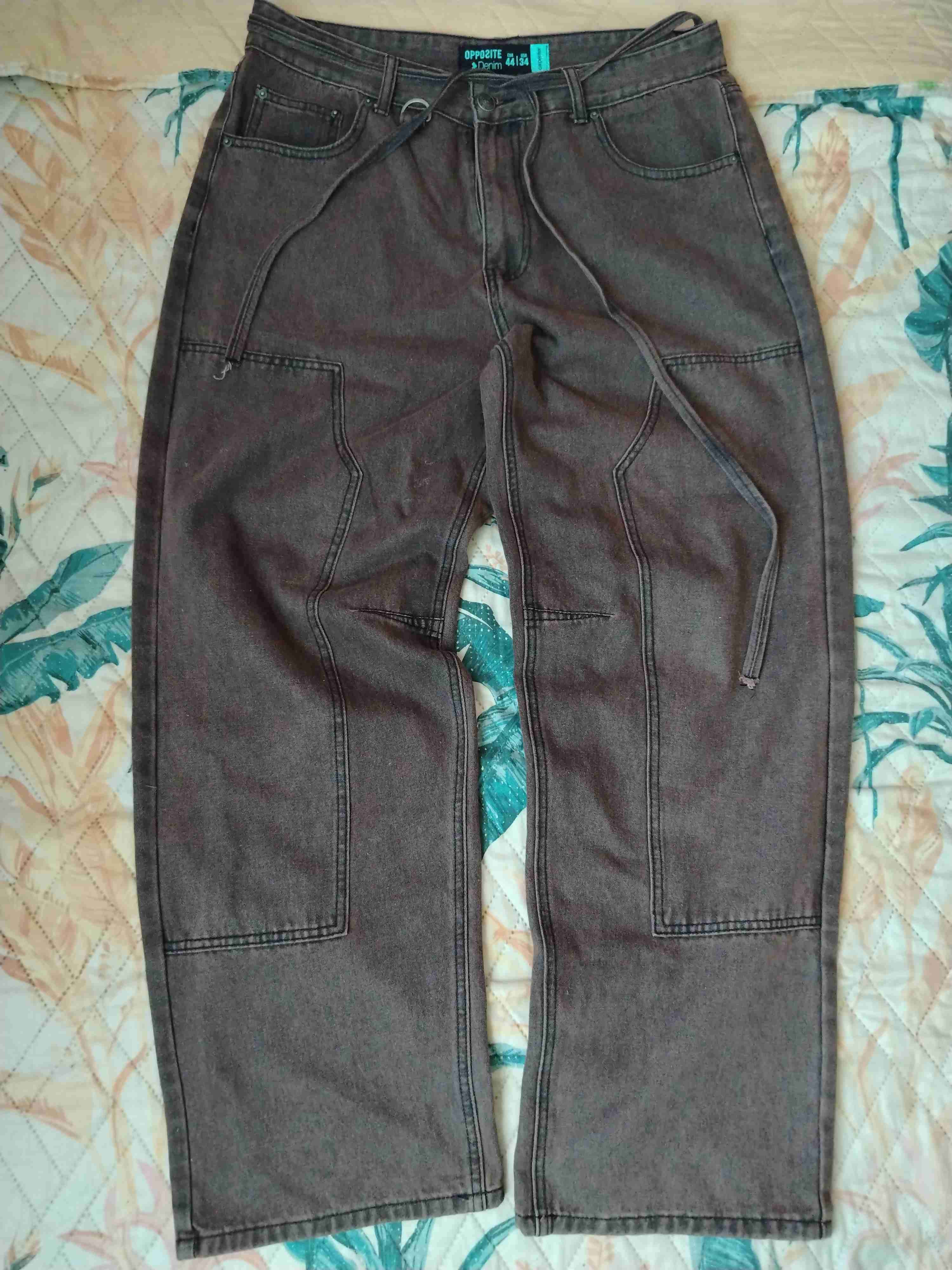 Pantalón cargo Opposite gris - miniatura 1