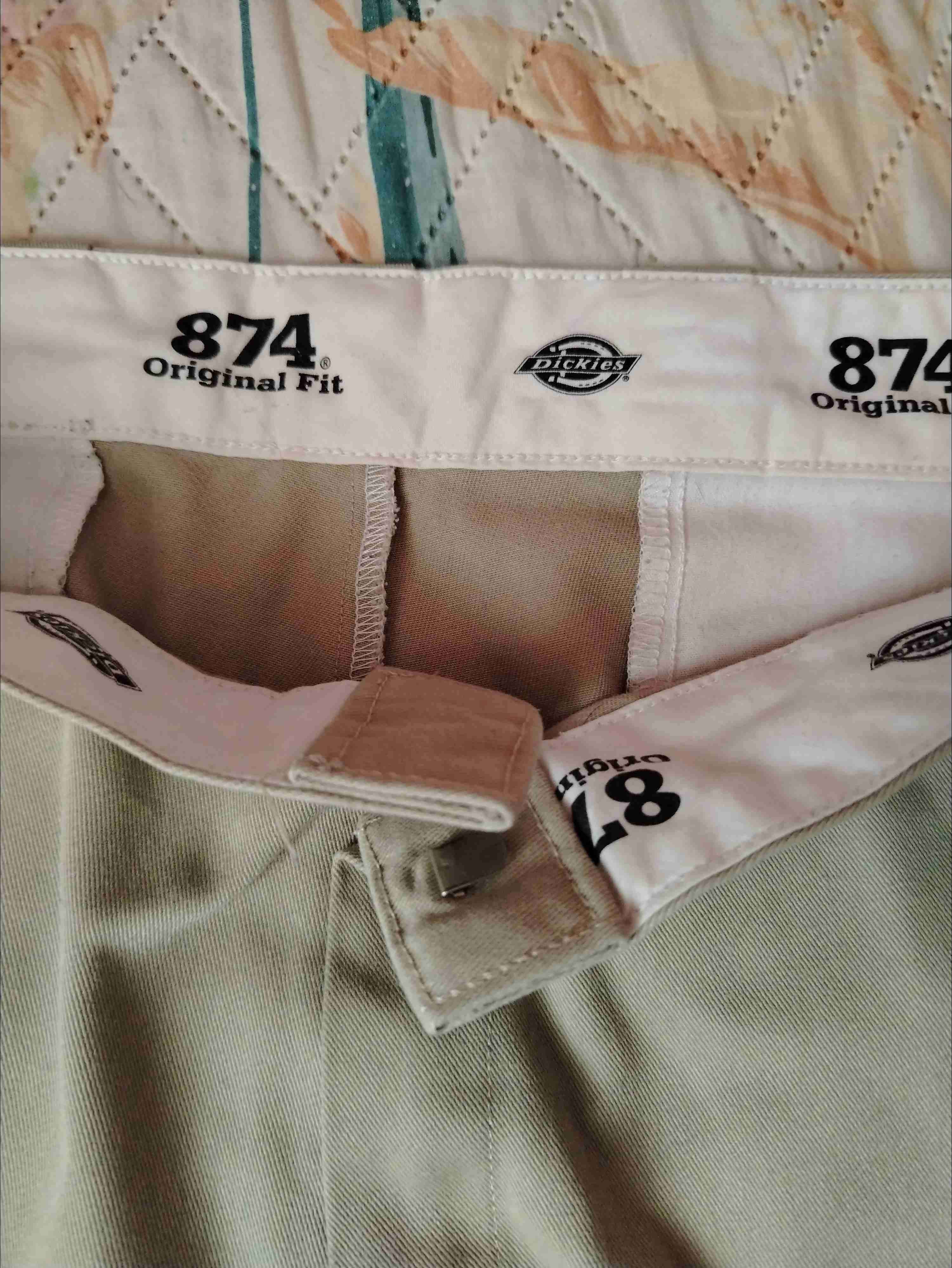 Pantalones beige Dickies 874 - miniatura 4