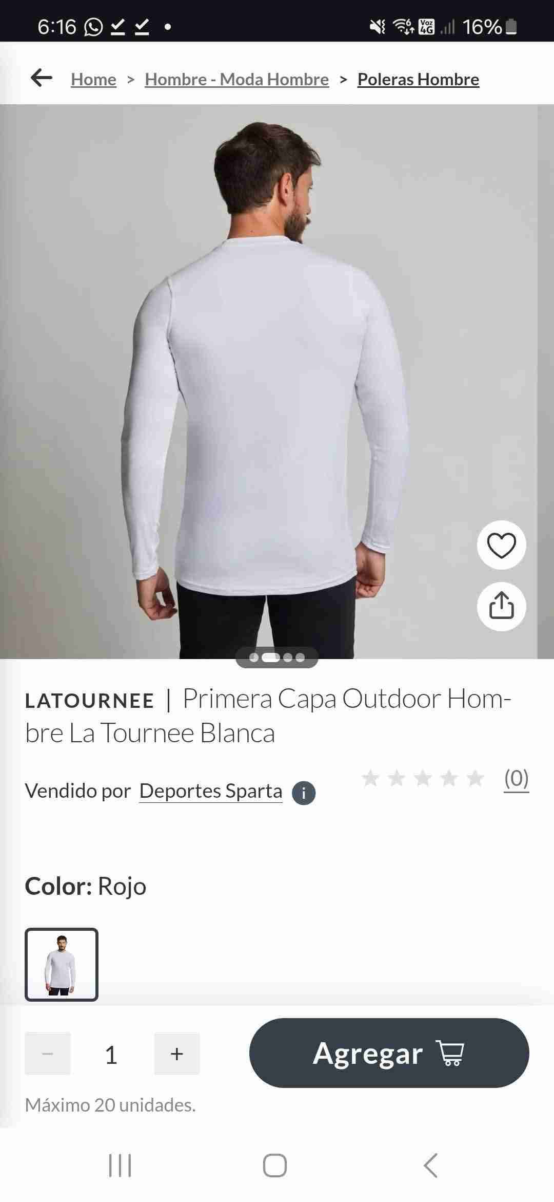 Primera capa térmica La Tournee - miniatura 2