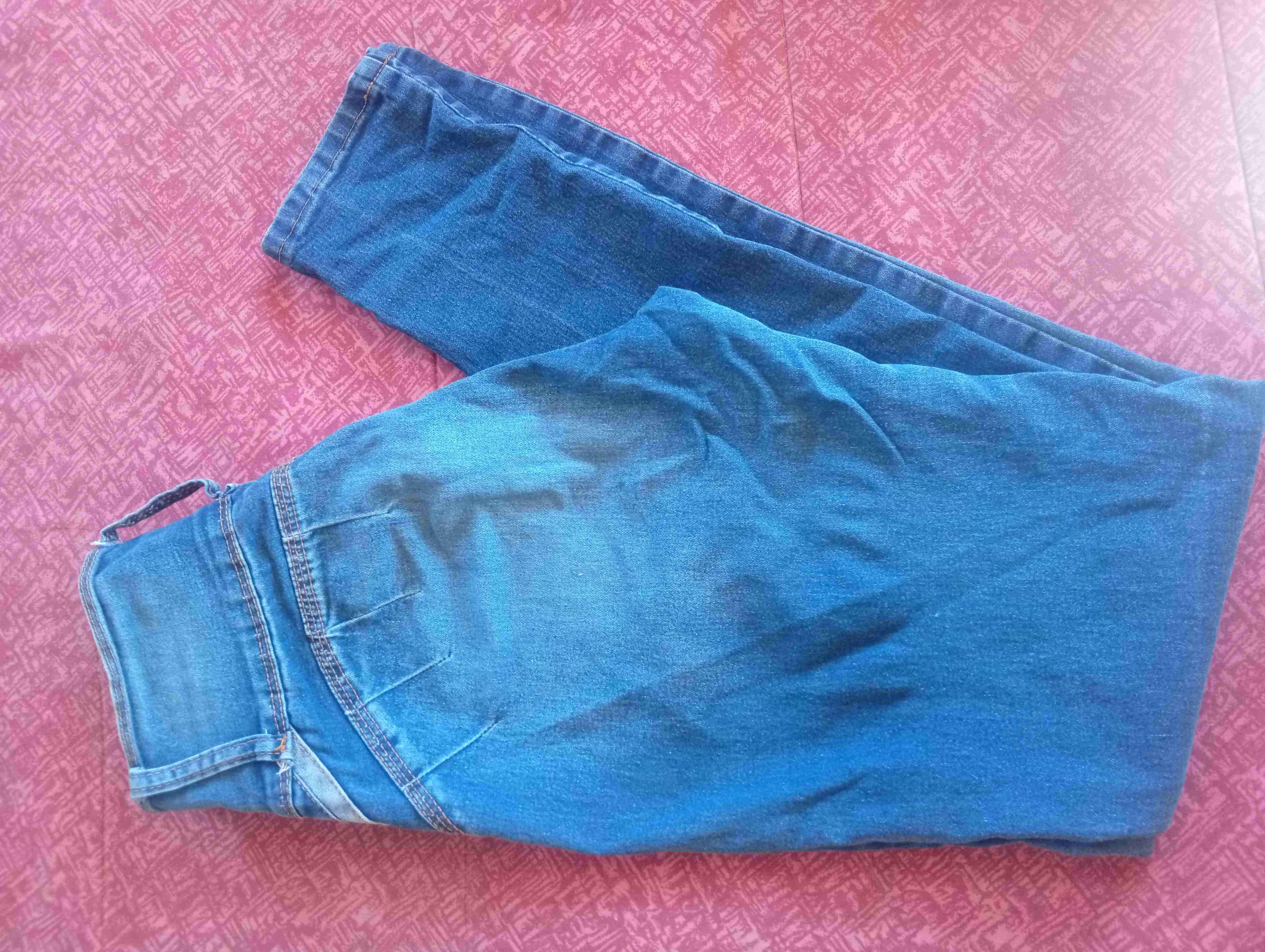 Jeans celeste tiro alto - miniatura 2