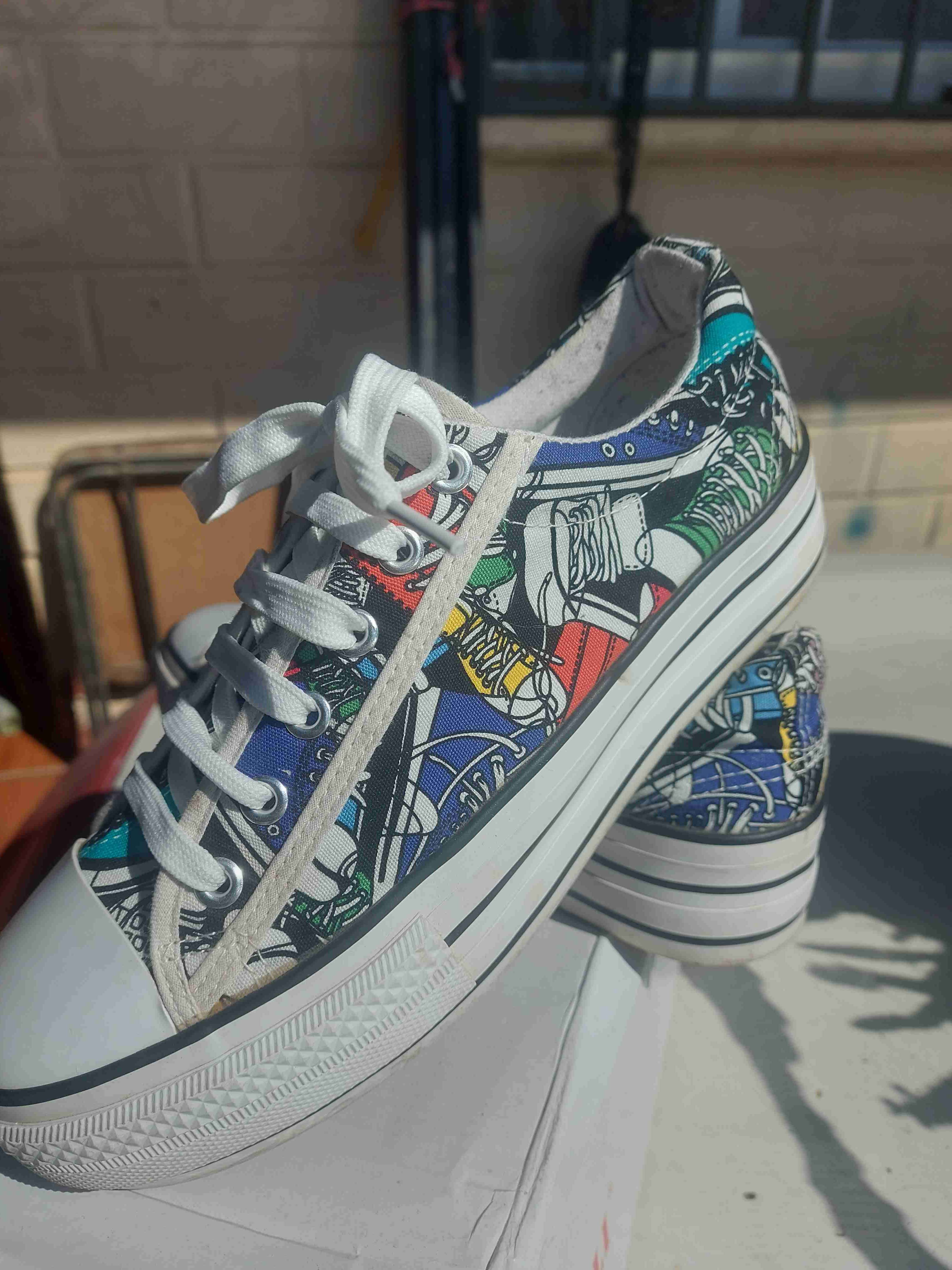 Zapatillas plataforma estampadas - miniatura 2