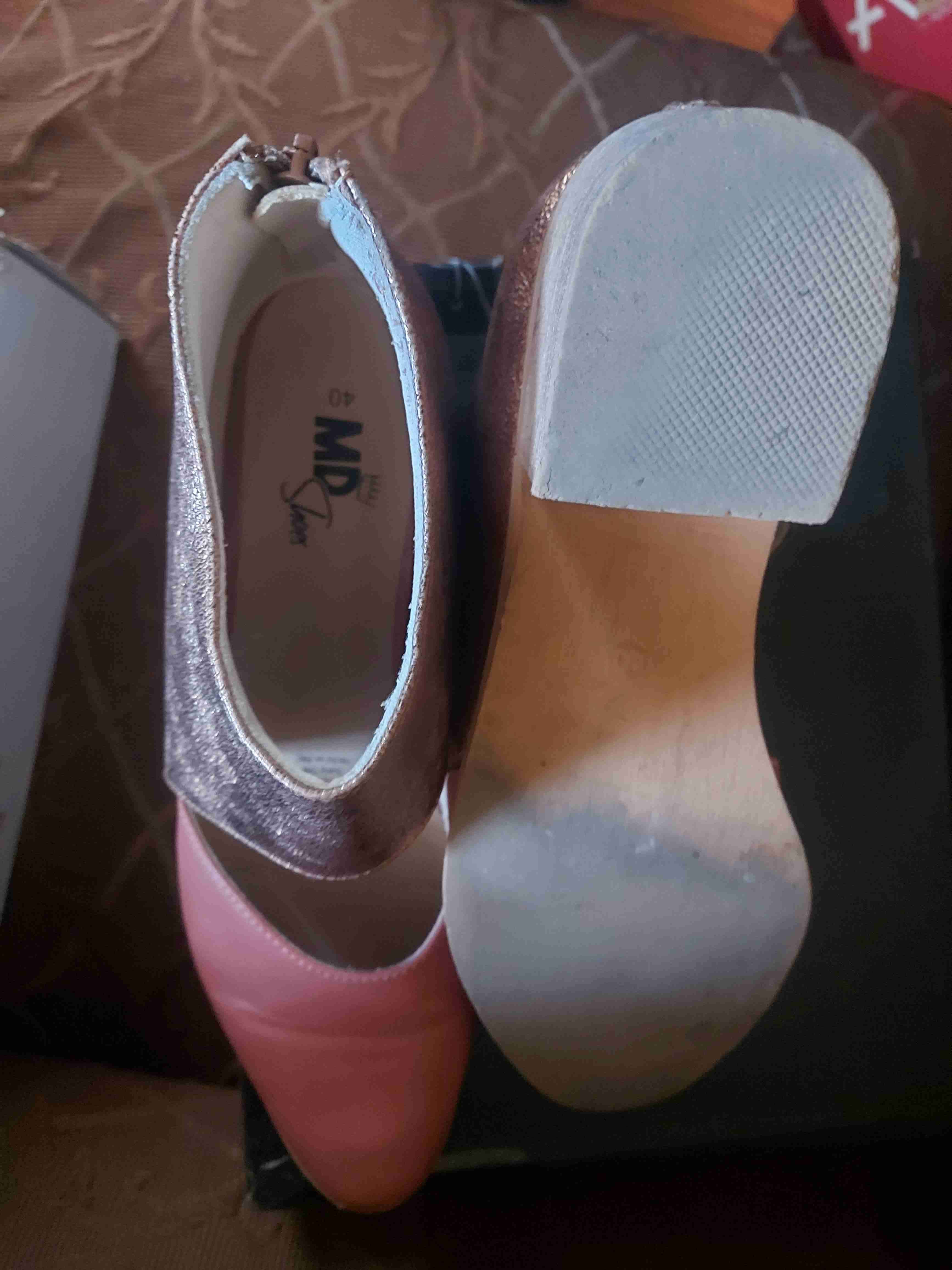 Zapatos planos rosados con glitter - miniatura 4