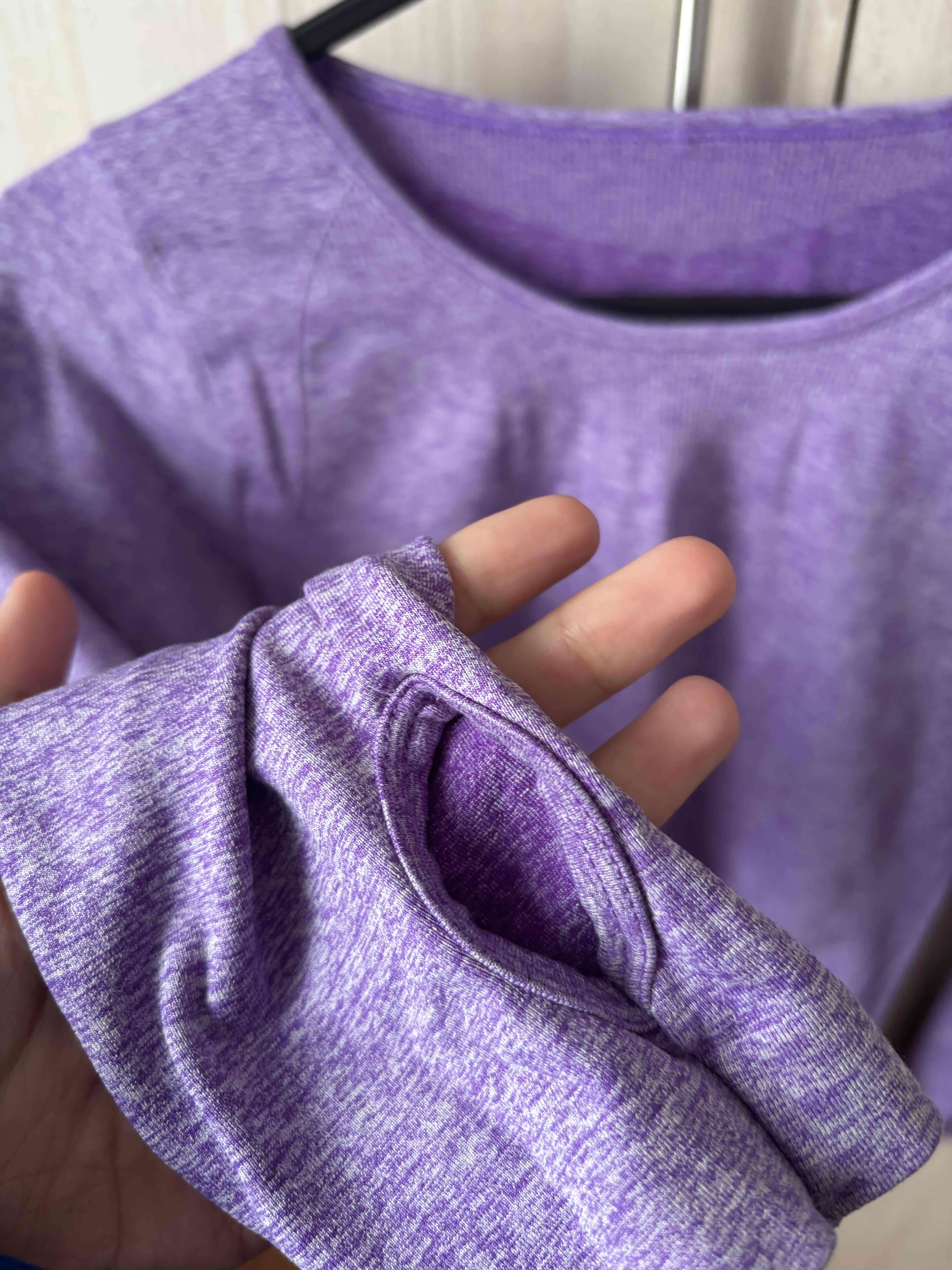 Polera deportiva morada manga larga - miniatura 2
