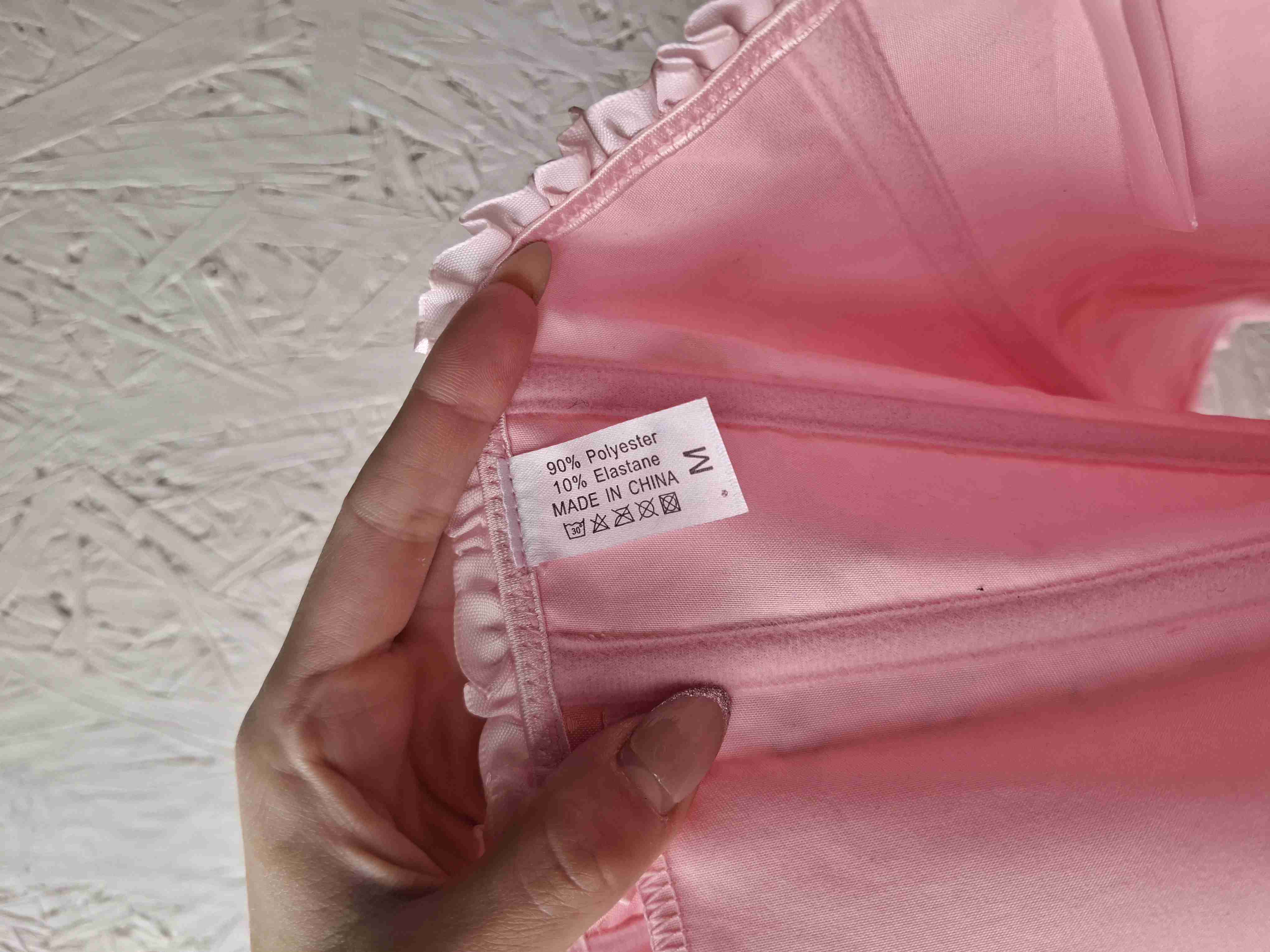 Corset rosa con encaje - miniatura 3