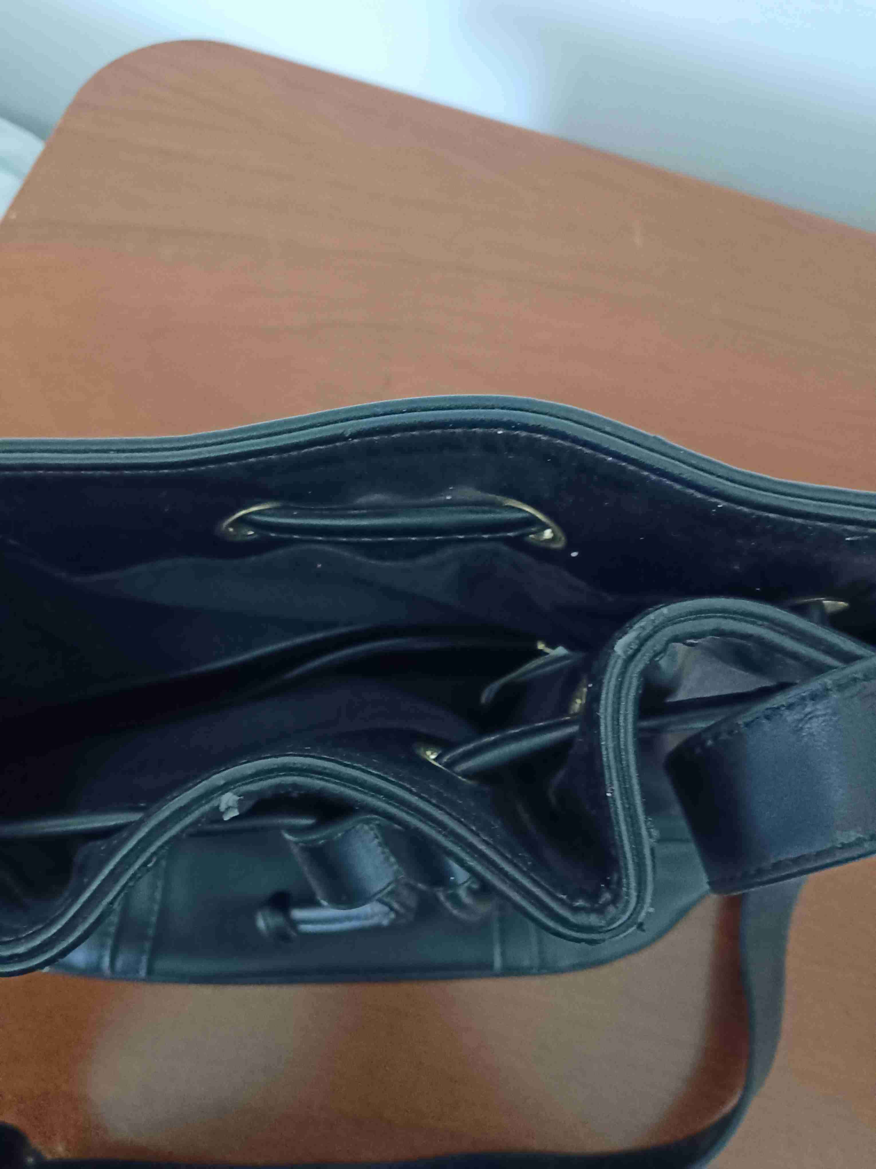 Bolso negro de cuero - miniatura 4