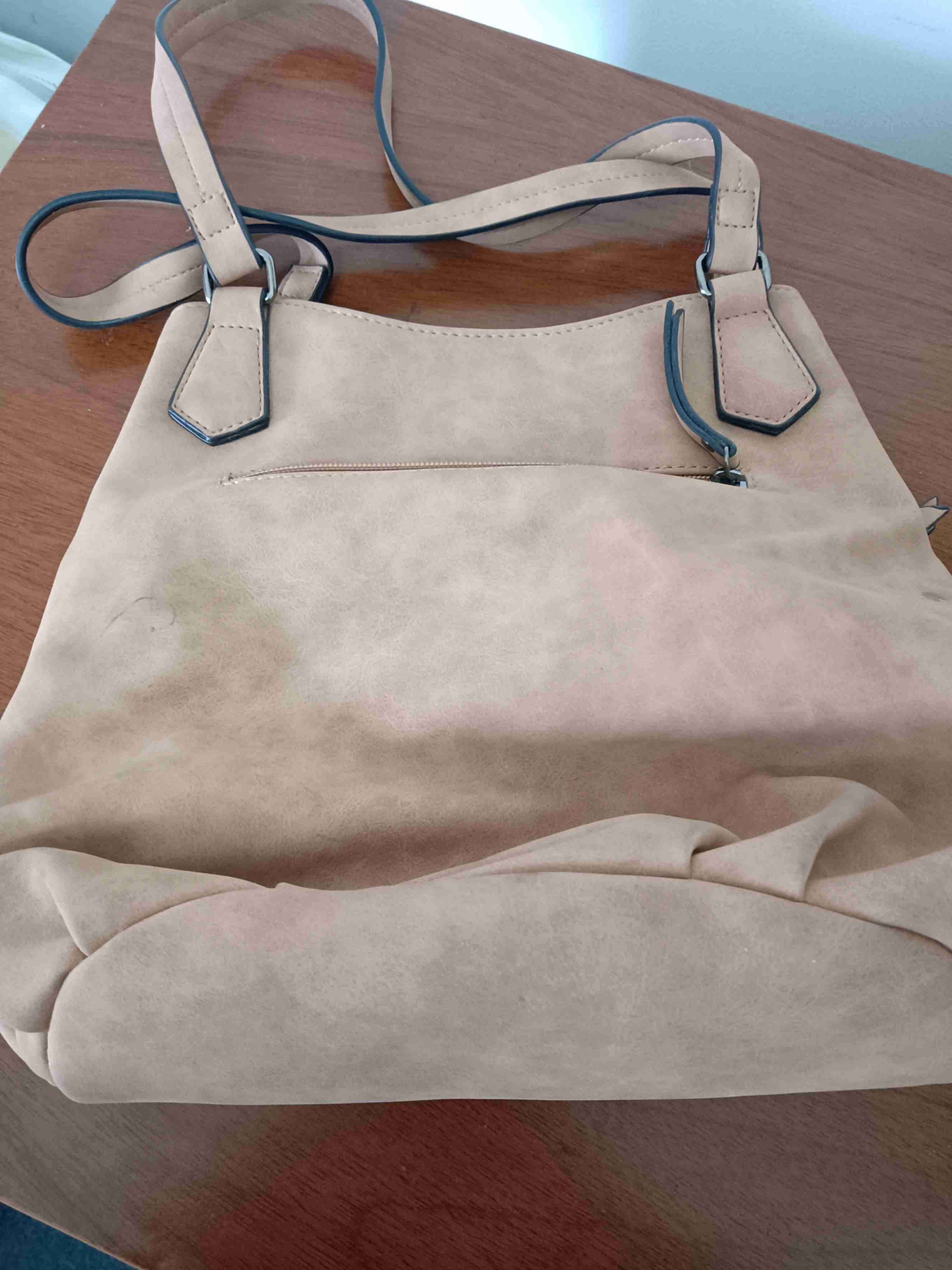 Bolso beige con adornos coloridos - miniatura 2