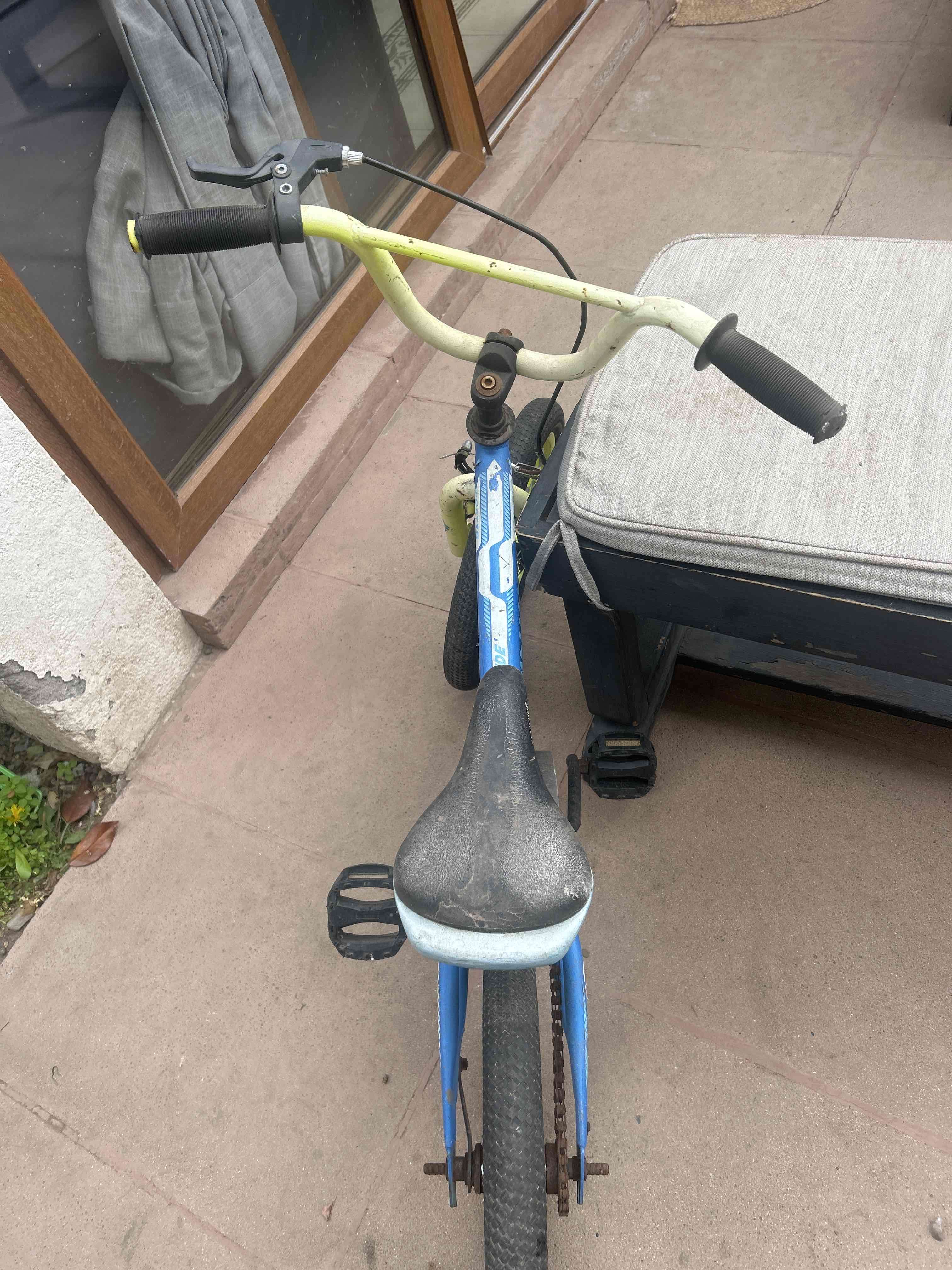 Bicicleta altitud aro 16 infantil azul y amarilla - miniatura 4