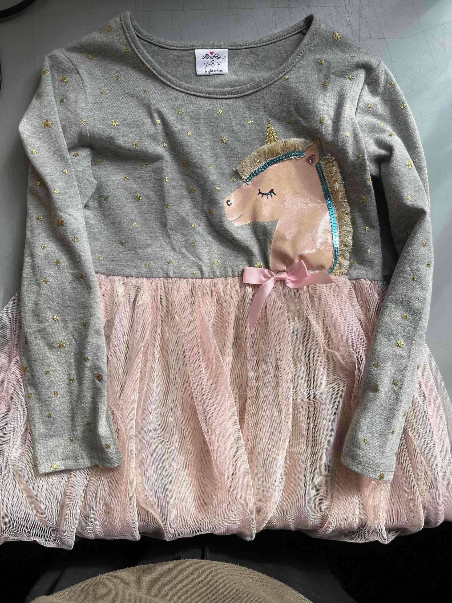 Vestido unicornio niña 7-8 años - miniatura 2