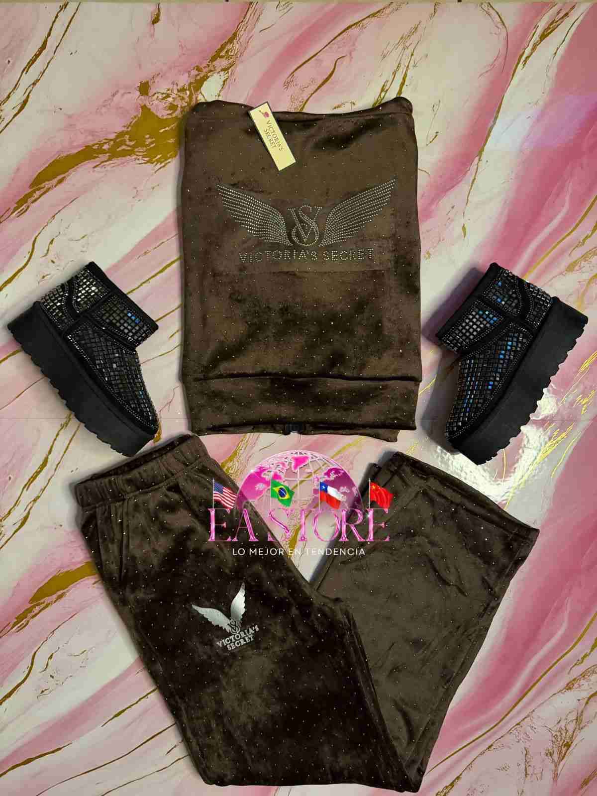 Conjunto negro y marrón Victoria's Secret - miniatura 2