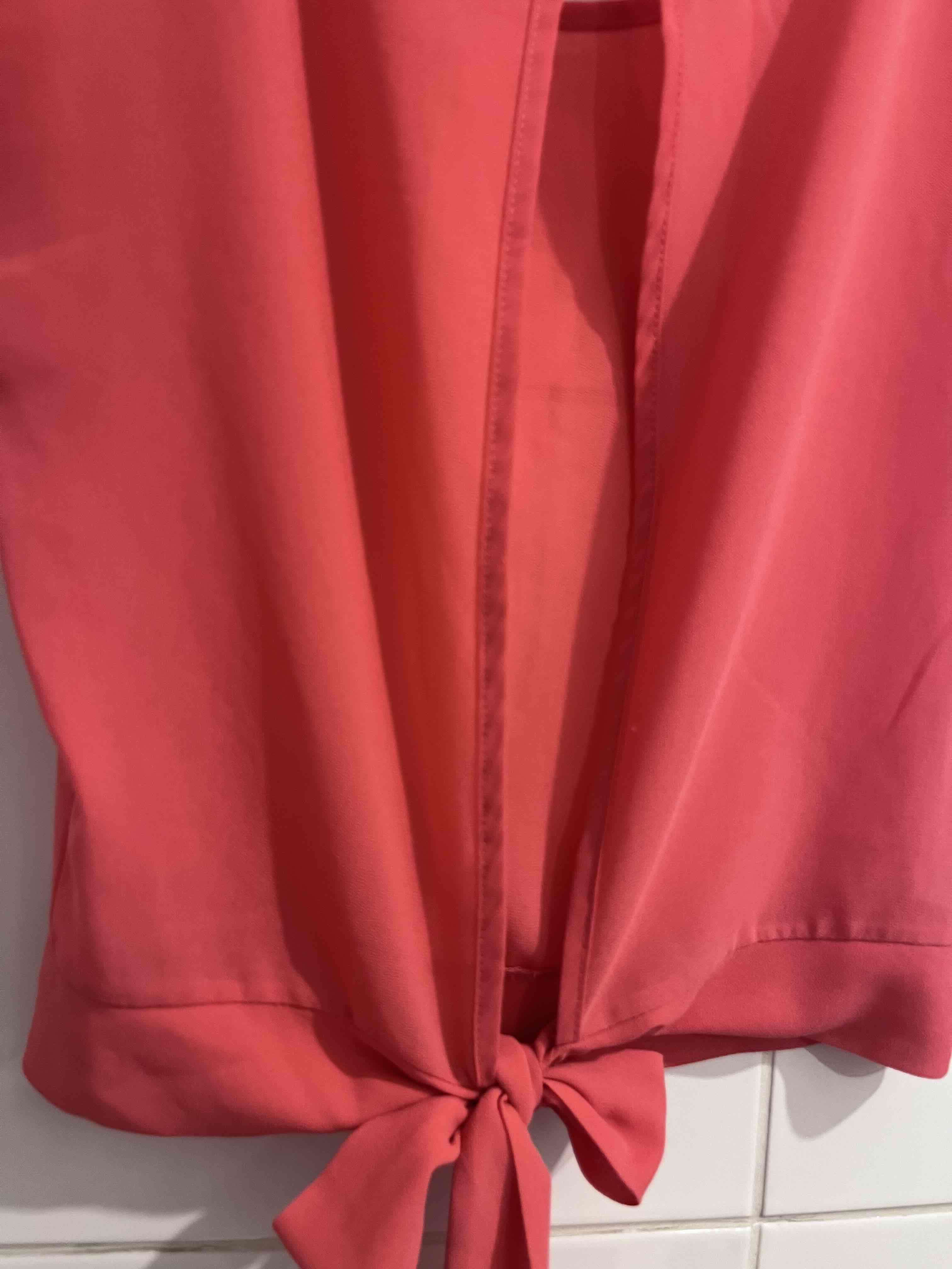 Blusa coral de gasa - miniatura 4