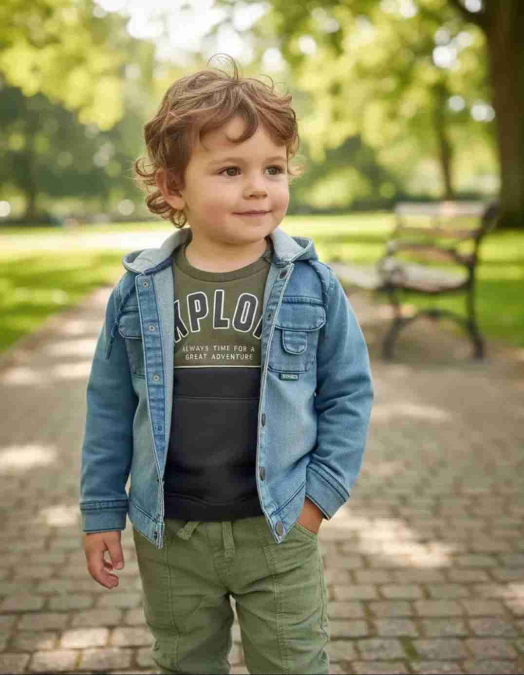 Lote de poleras, poleron, chaqueta y pantalón niño - miniatura 2