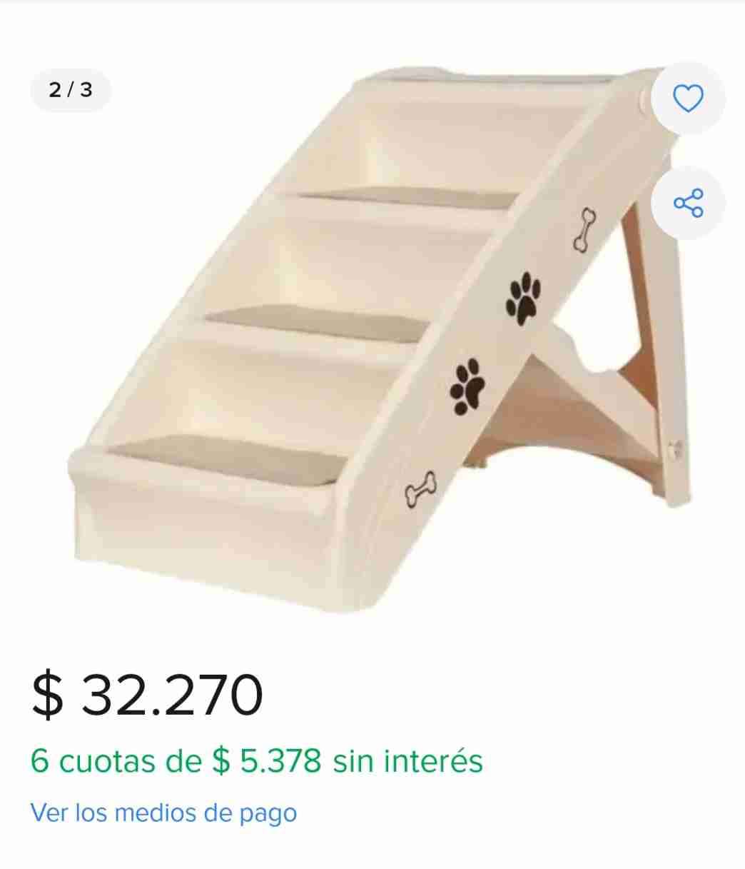 Escalera para mascotas blanca - miniatura 3