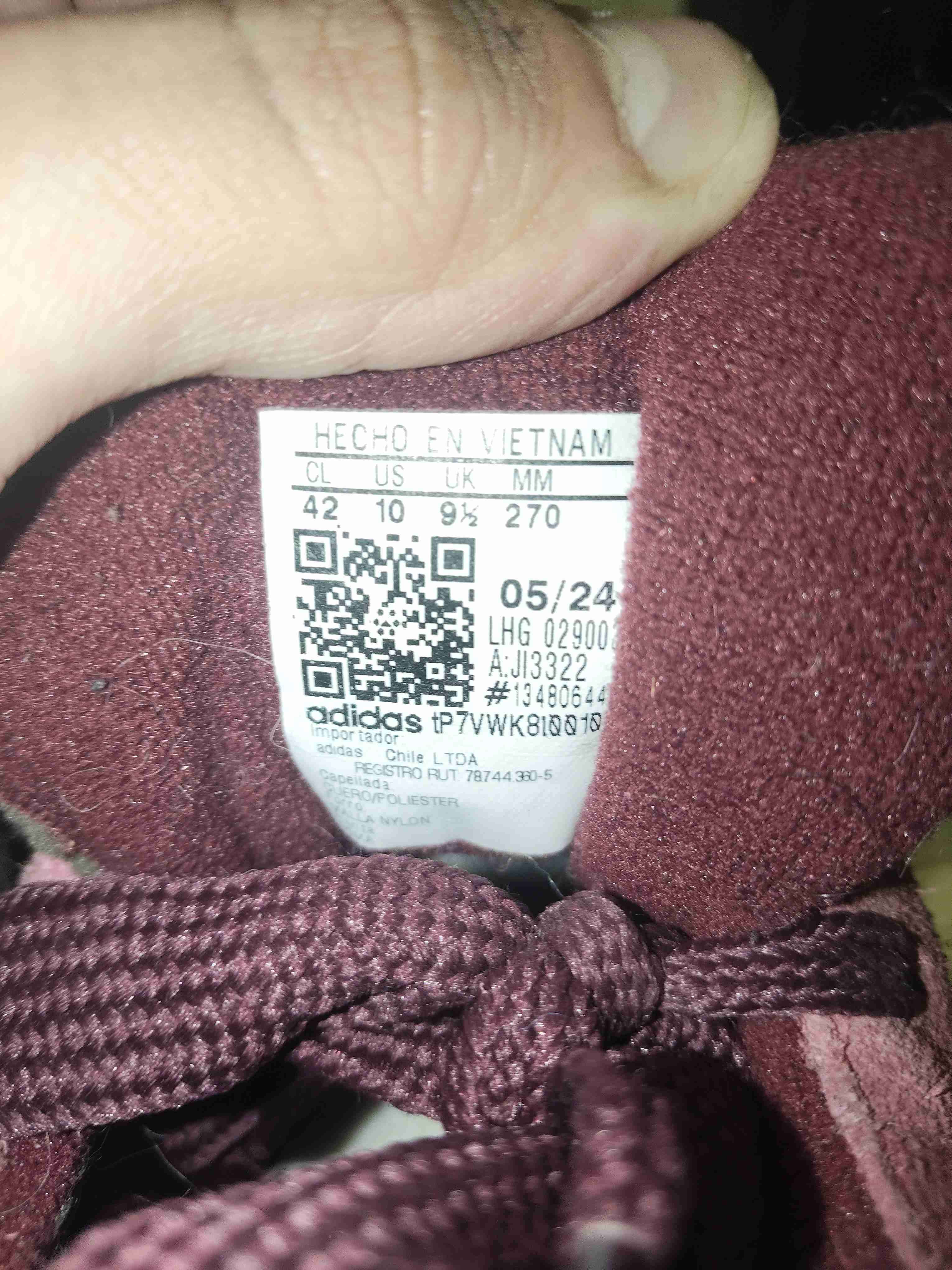 Zapatillas burdeos Adidas - miniatura 2