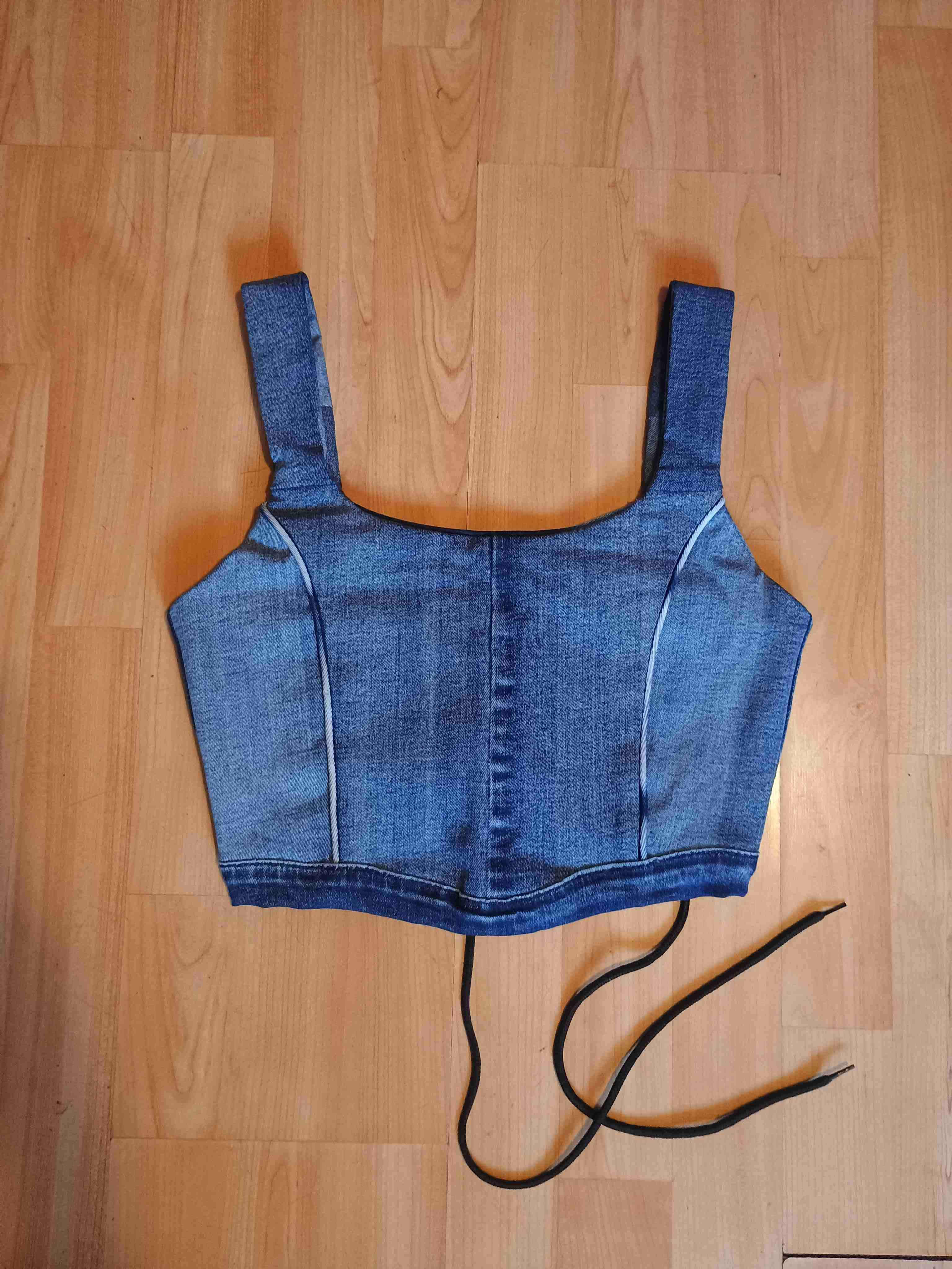 Tops de mezclillas reciclado original  S-M - miniatura 2