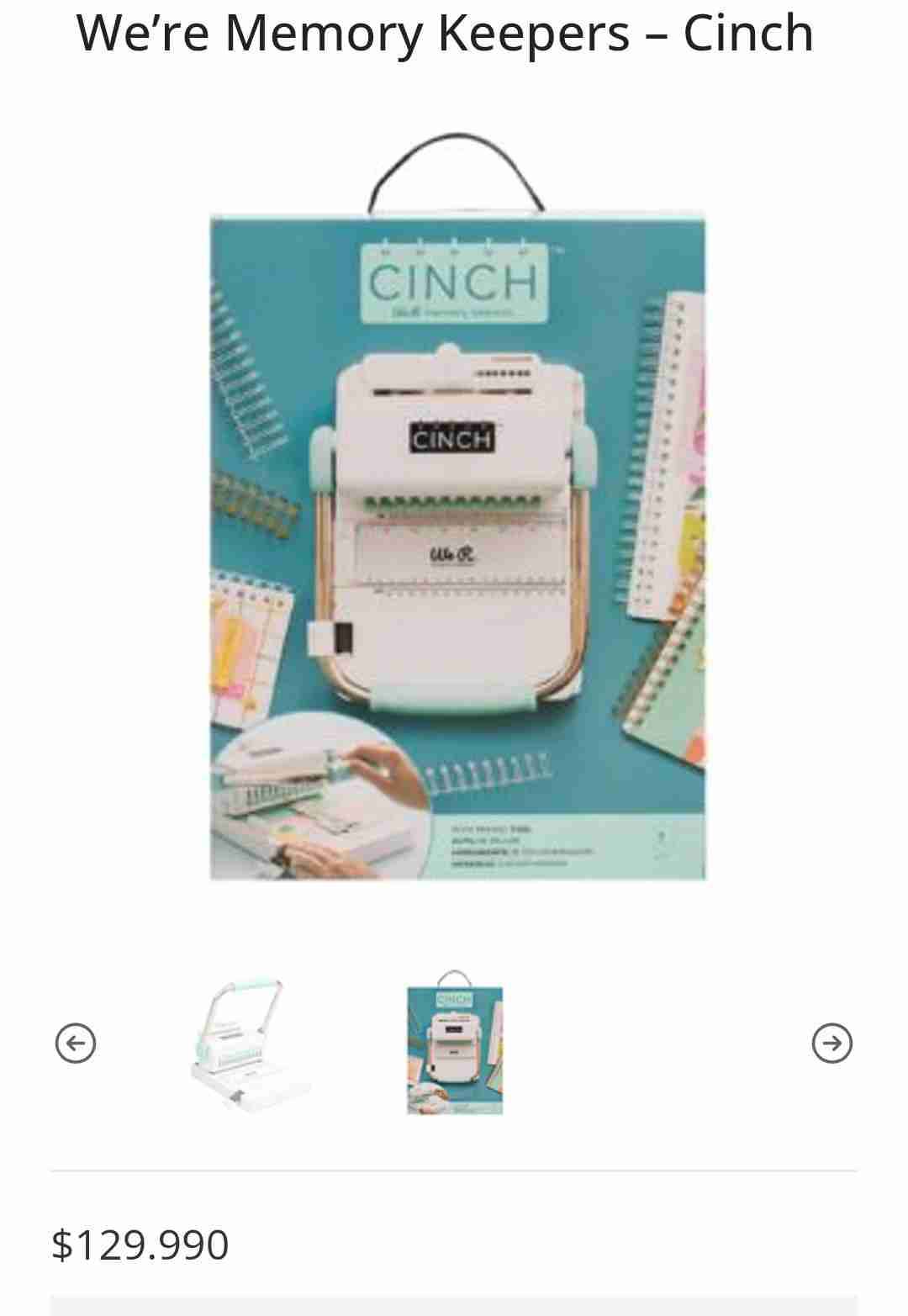 Encuadernadora Cinch We R Memory Keepers - miniatura 3