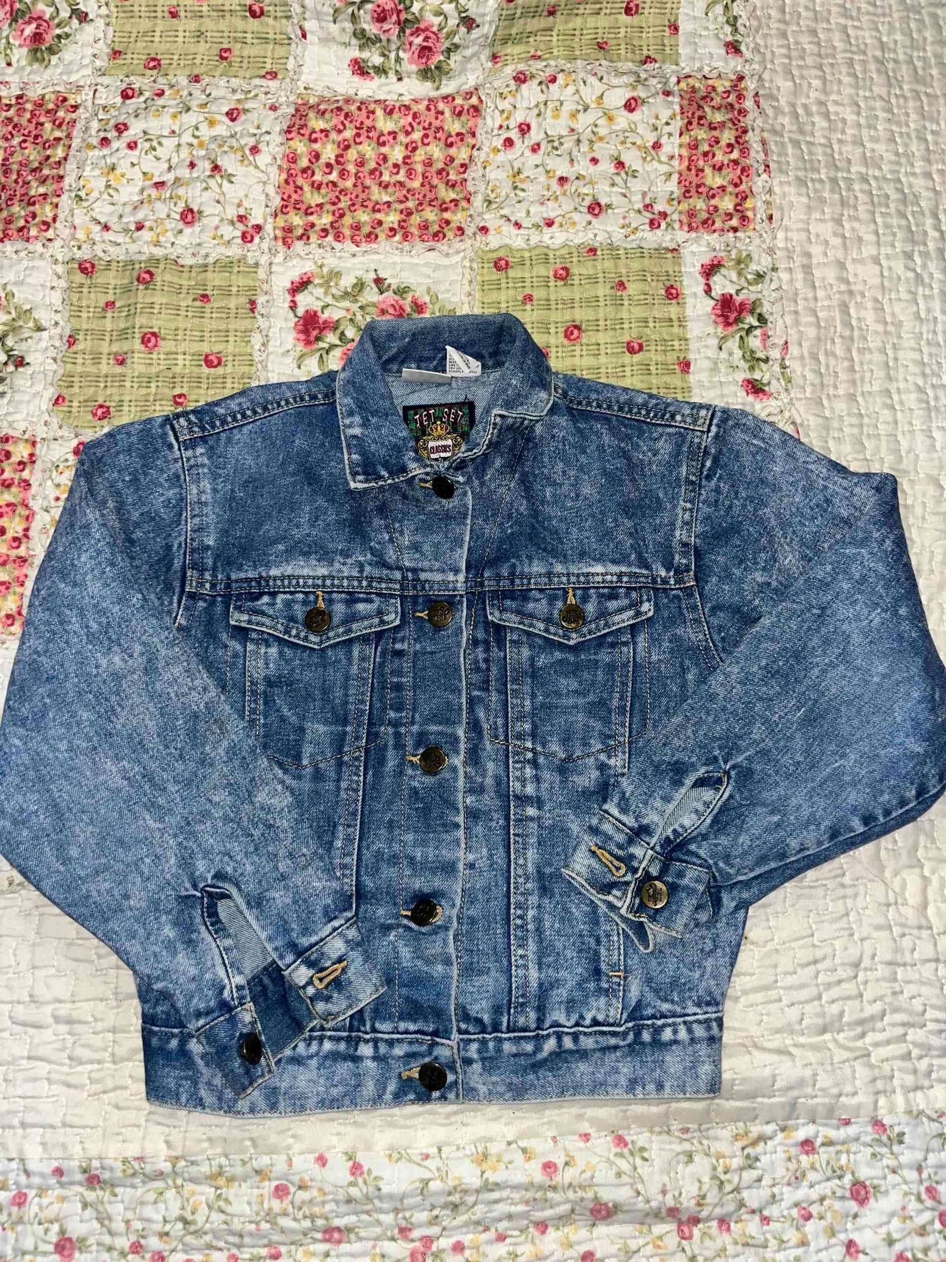Chaqueta de jeans azul