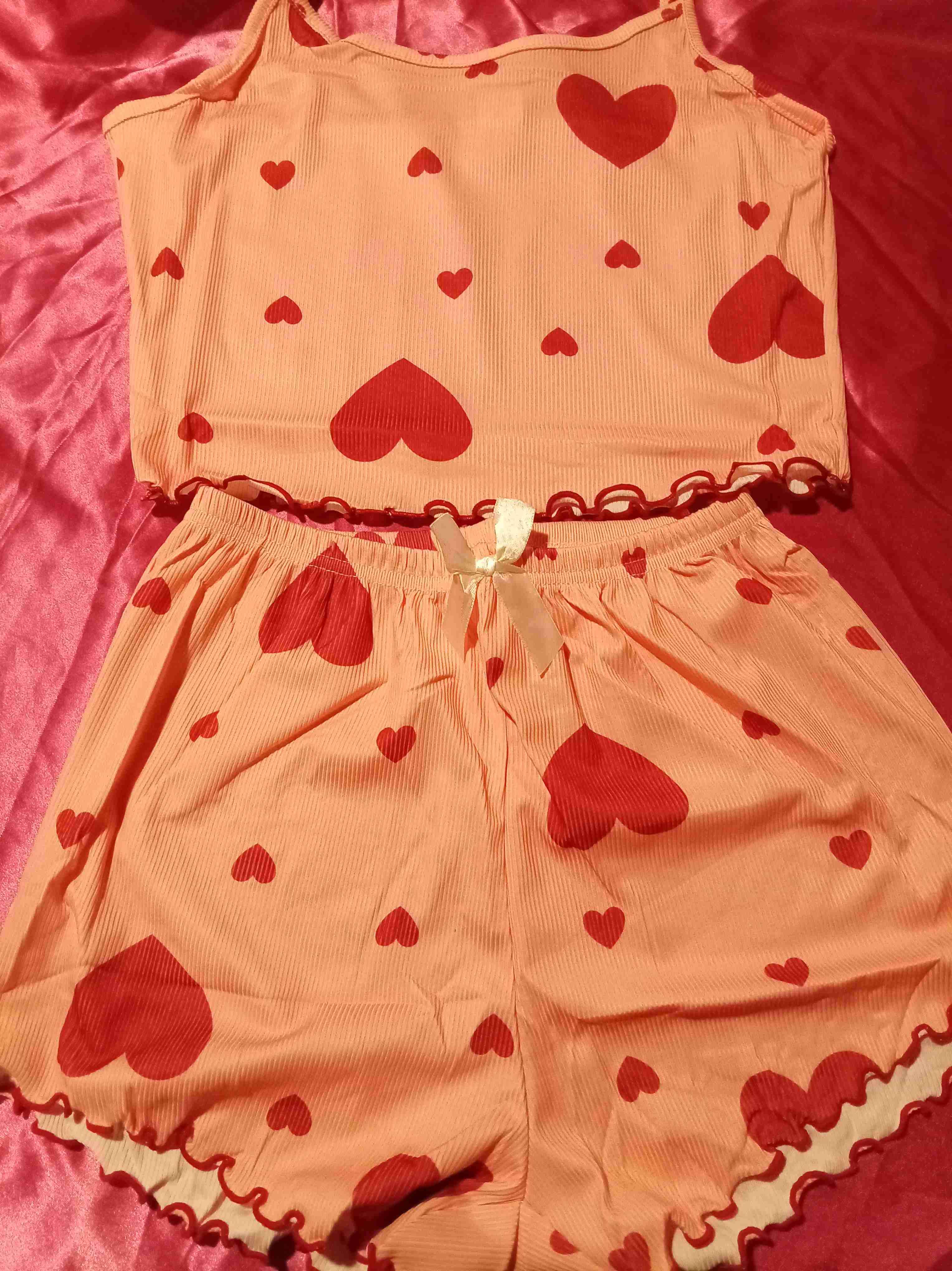 Pijama de corazones púrpura - miniatura 2