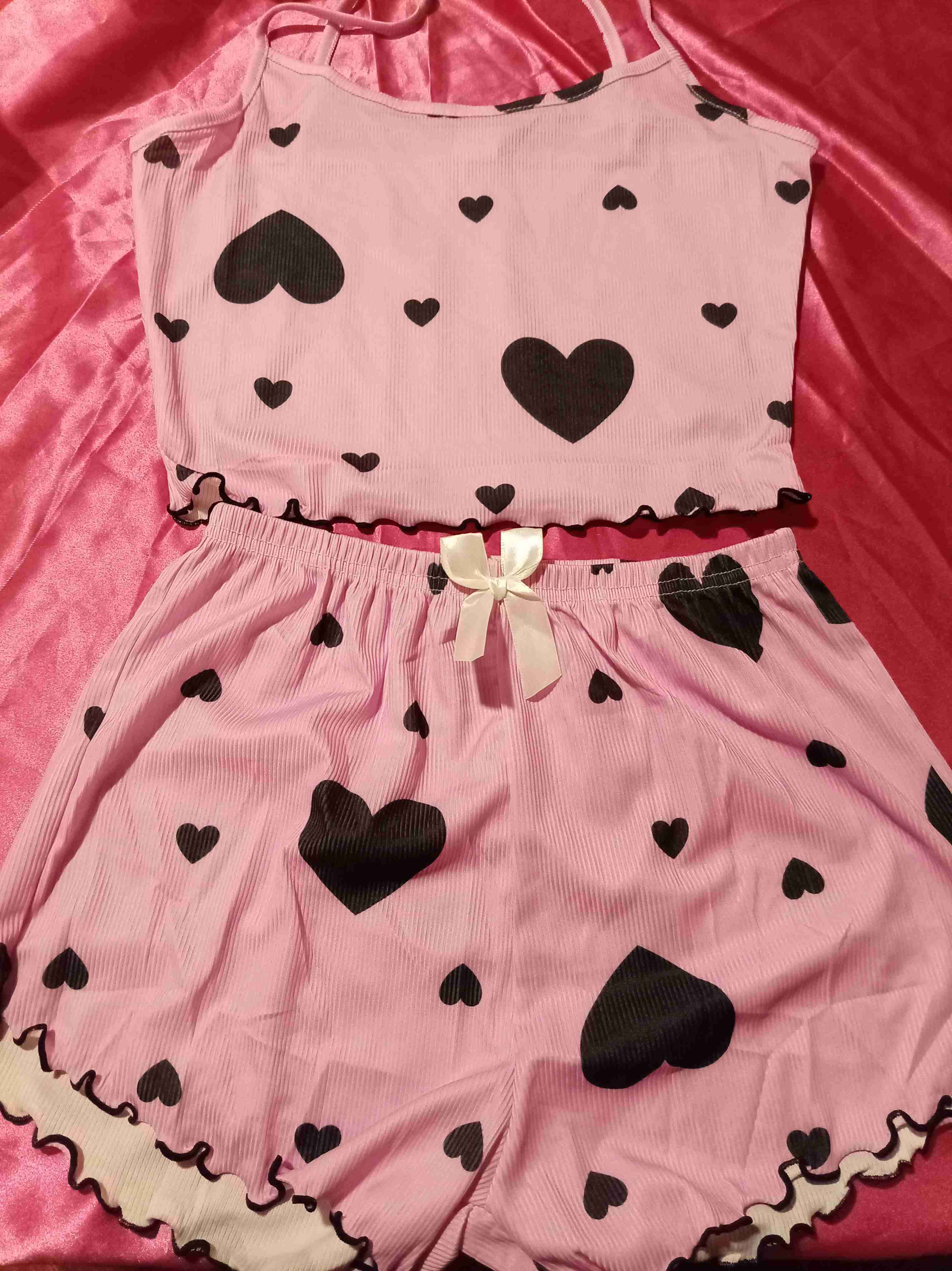 Pijama de corazones púrpura - miniatura 3
