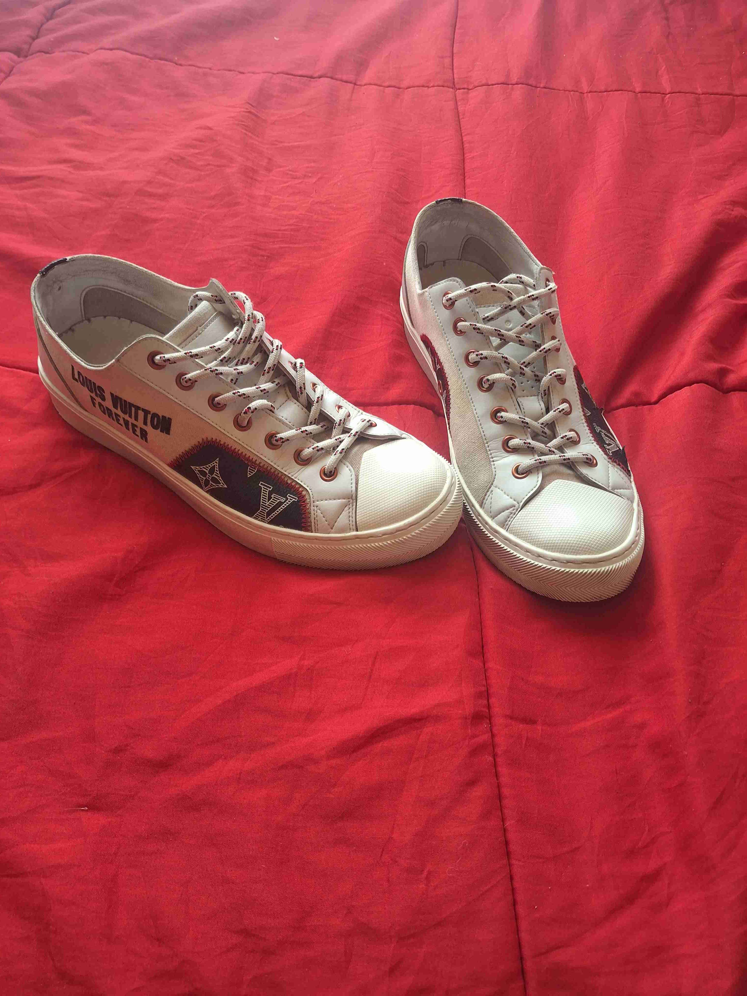 Zapatillas Louis Vuitton Forever blancas - miniatura 3