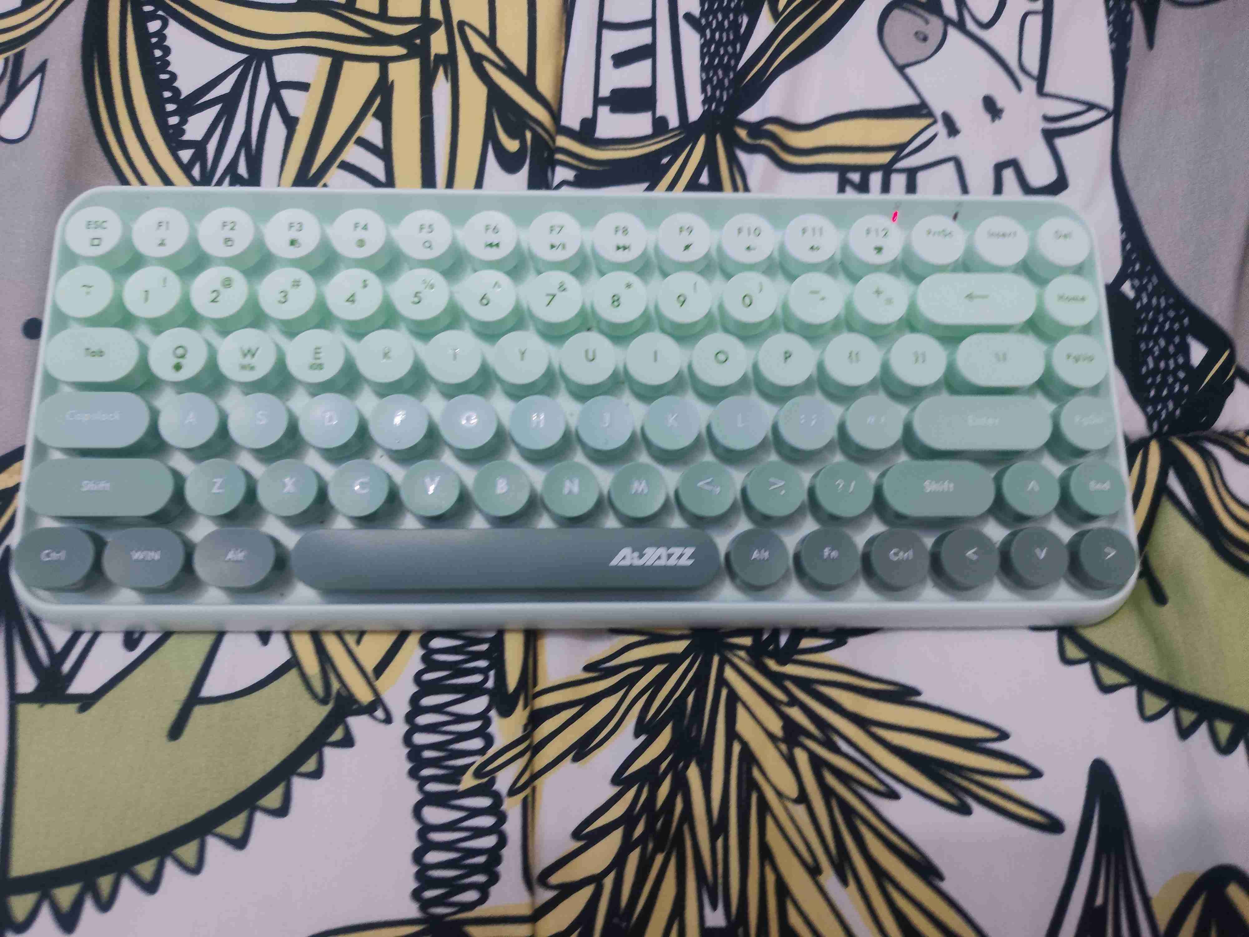 Teclado mecánico retro verde ajazz - miniatura 1