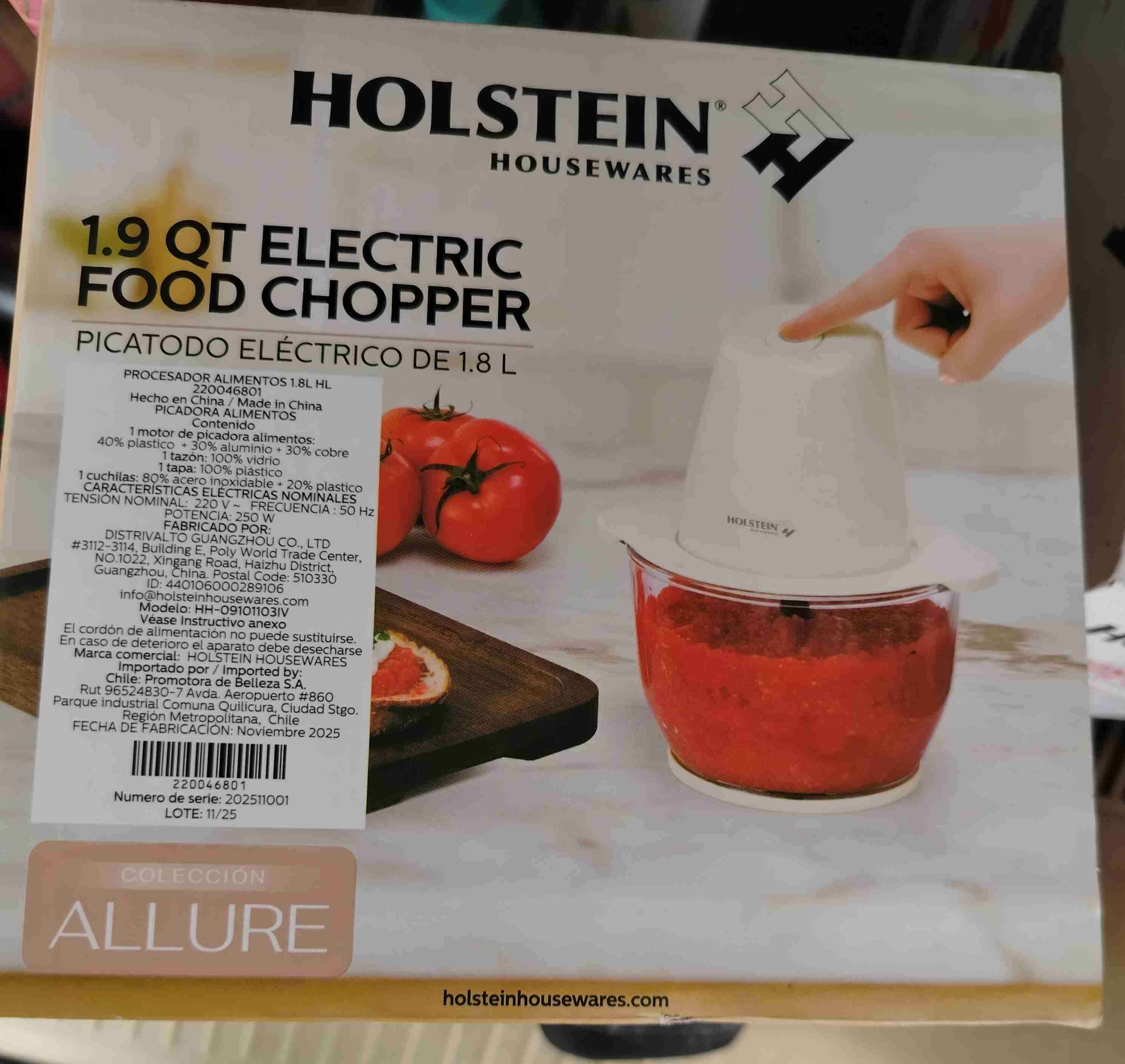 Picador de alimentos Holstein 1.8L - miniatura 2