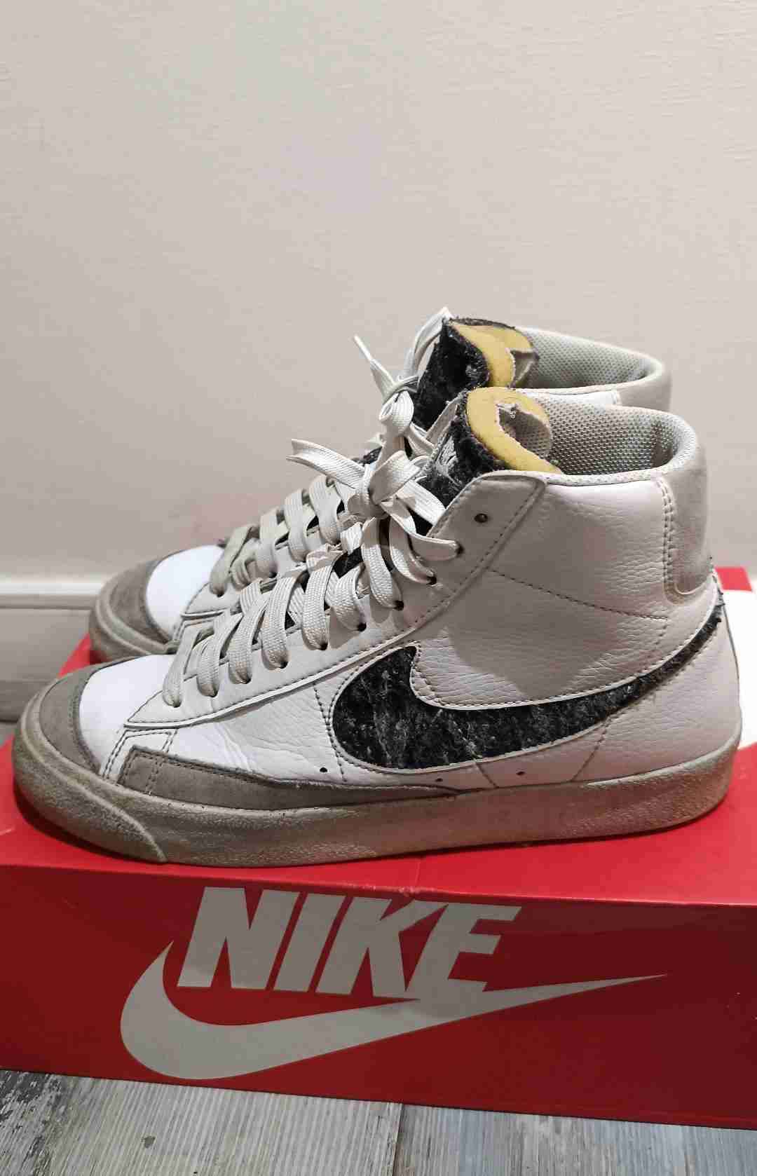 Zapatillas Nike Blazer mid 77 blancas - miniatura 2