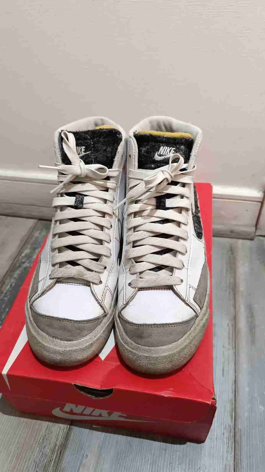 Zapatillas Nike Blazer mid 77 blancas - miniatura 5