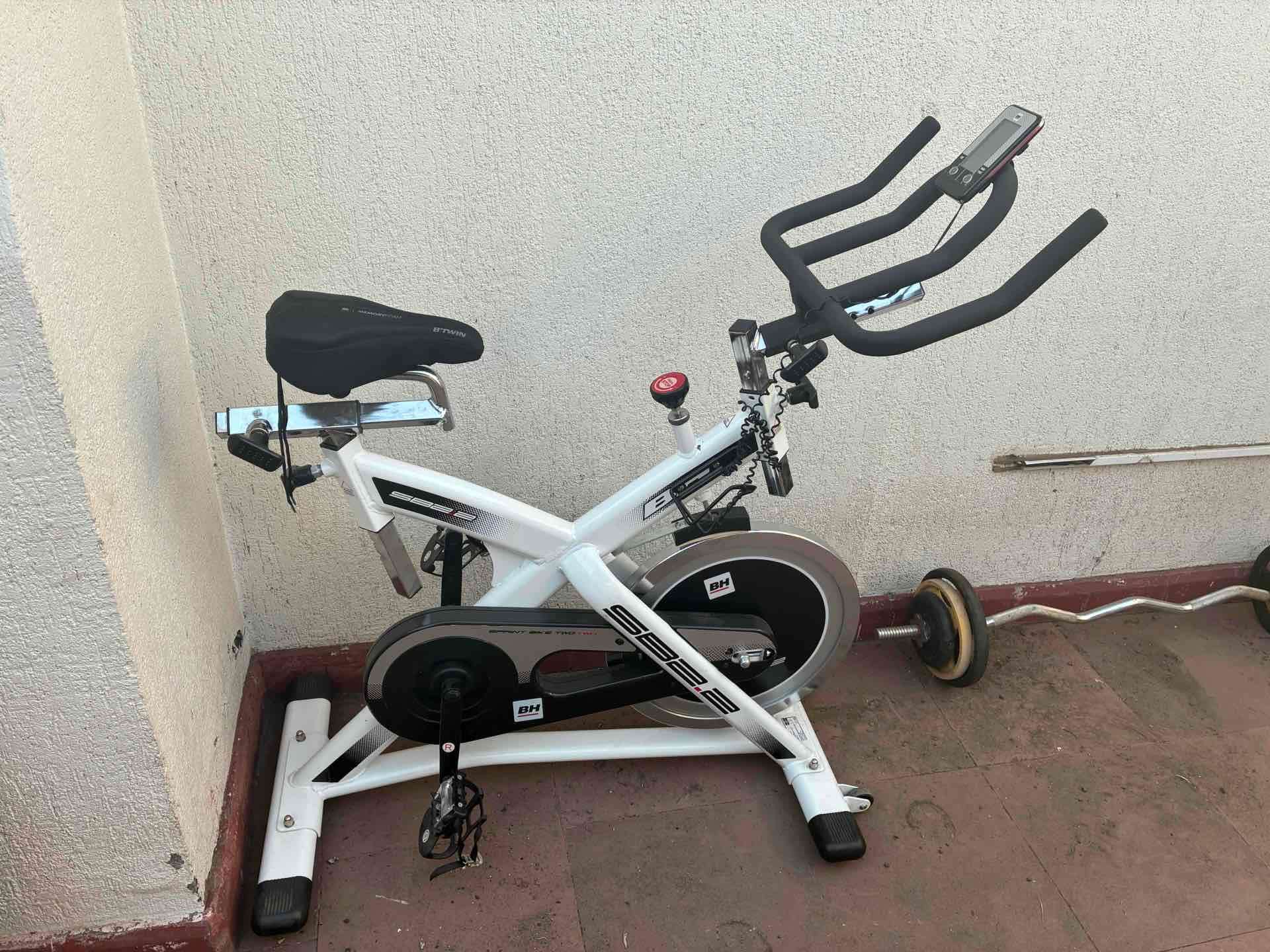 Bicicleta bicicleta Estática Blanca - miniatura 2