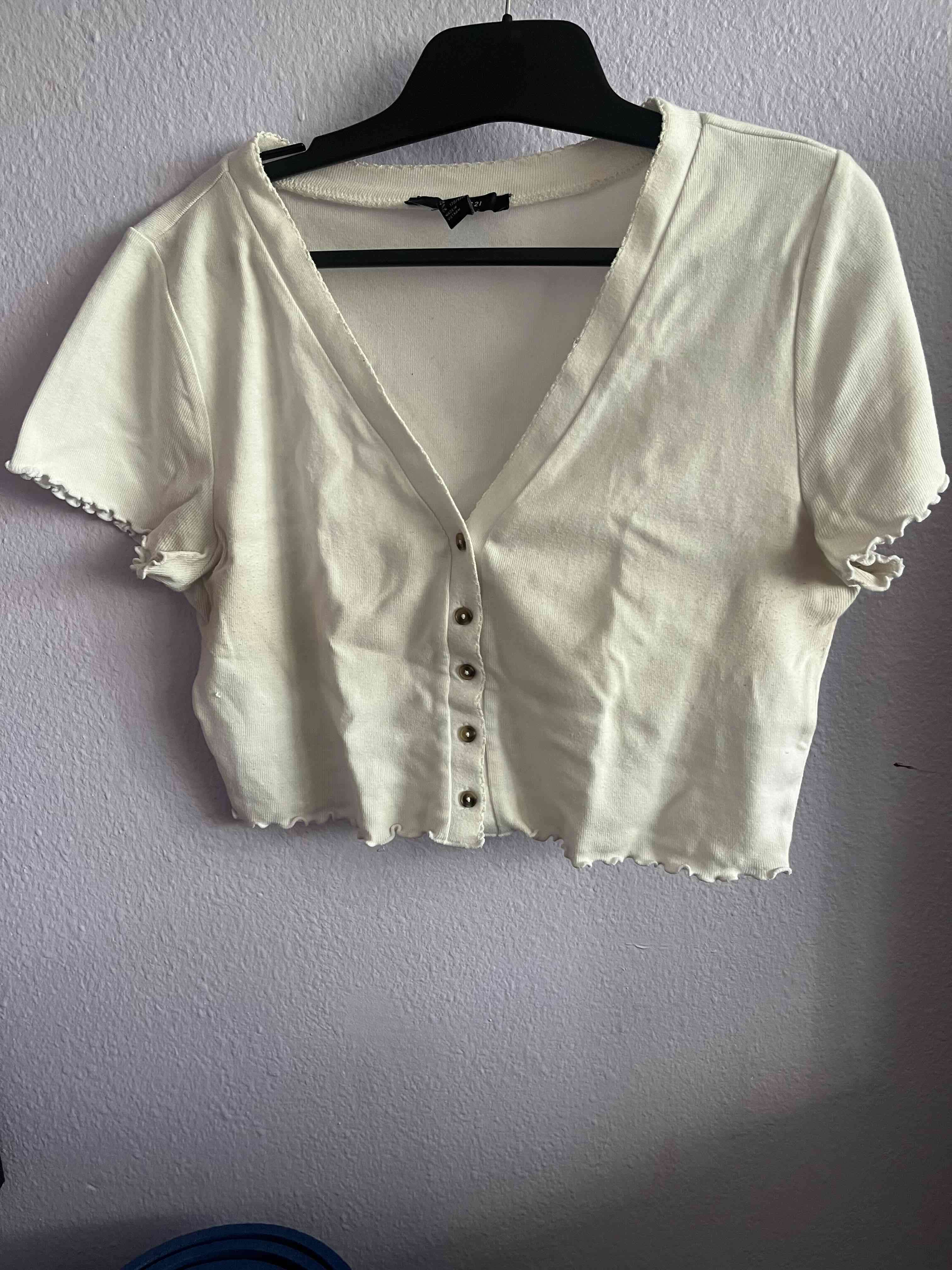Polera blanca manga corta - miniatura 1