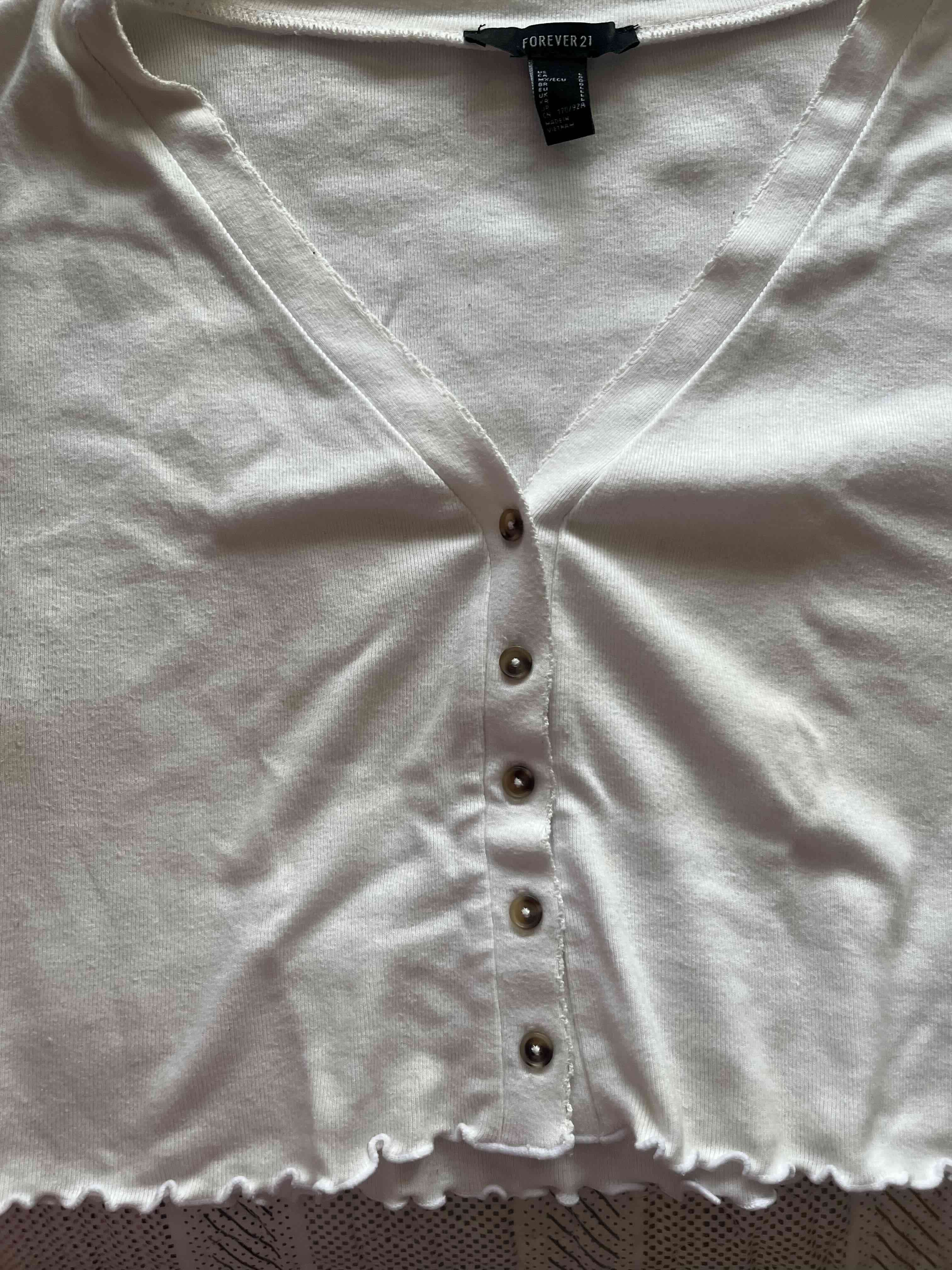 Polera blanca manga corta - miniatura 3