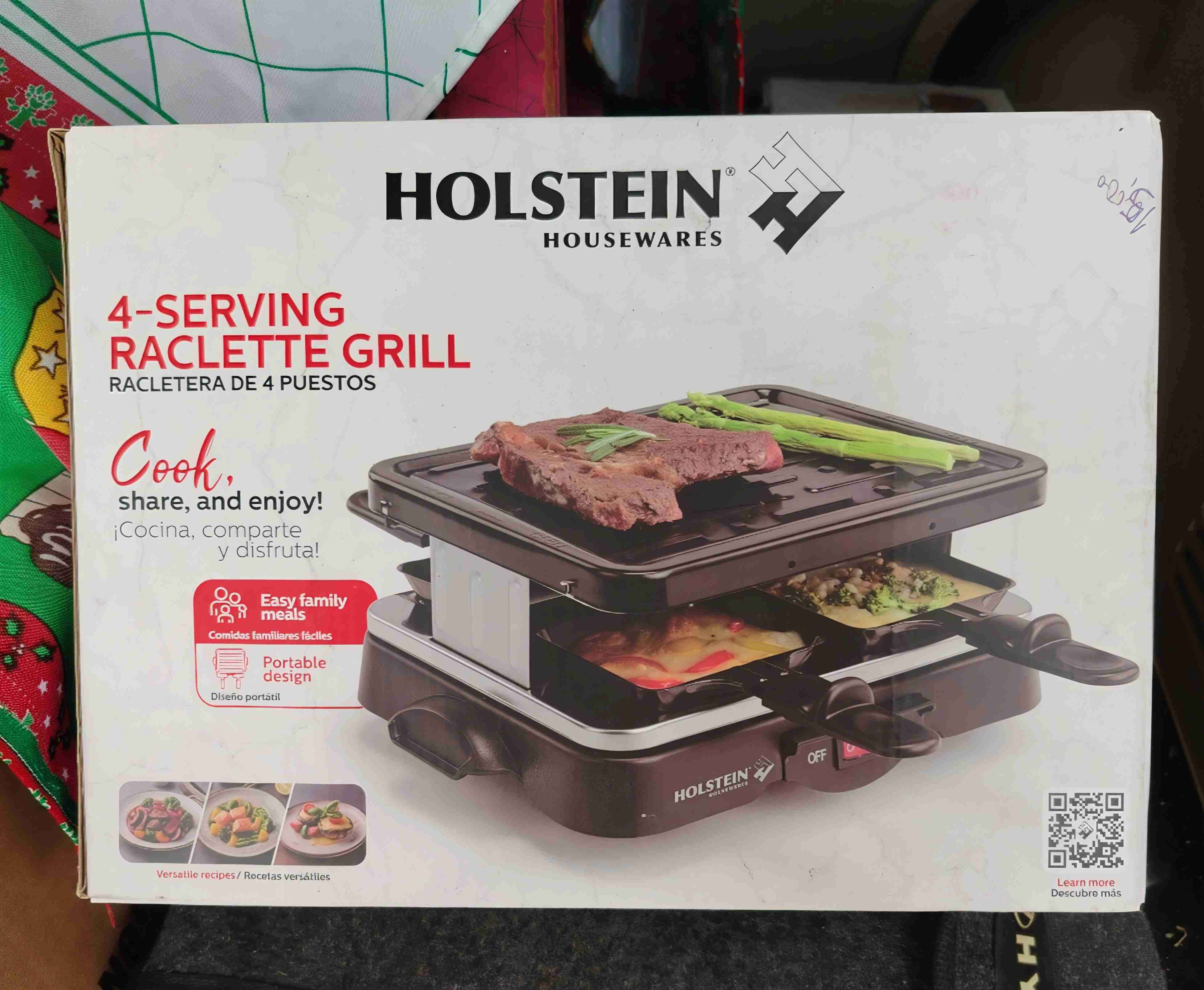 Parrilla Raclette Holstein 4 puestos