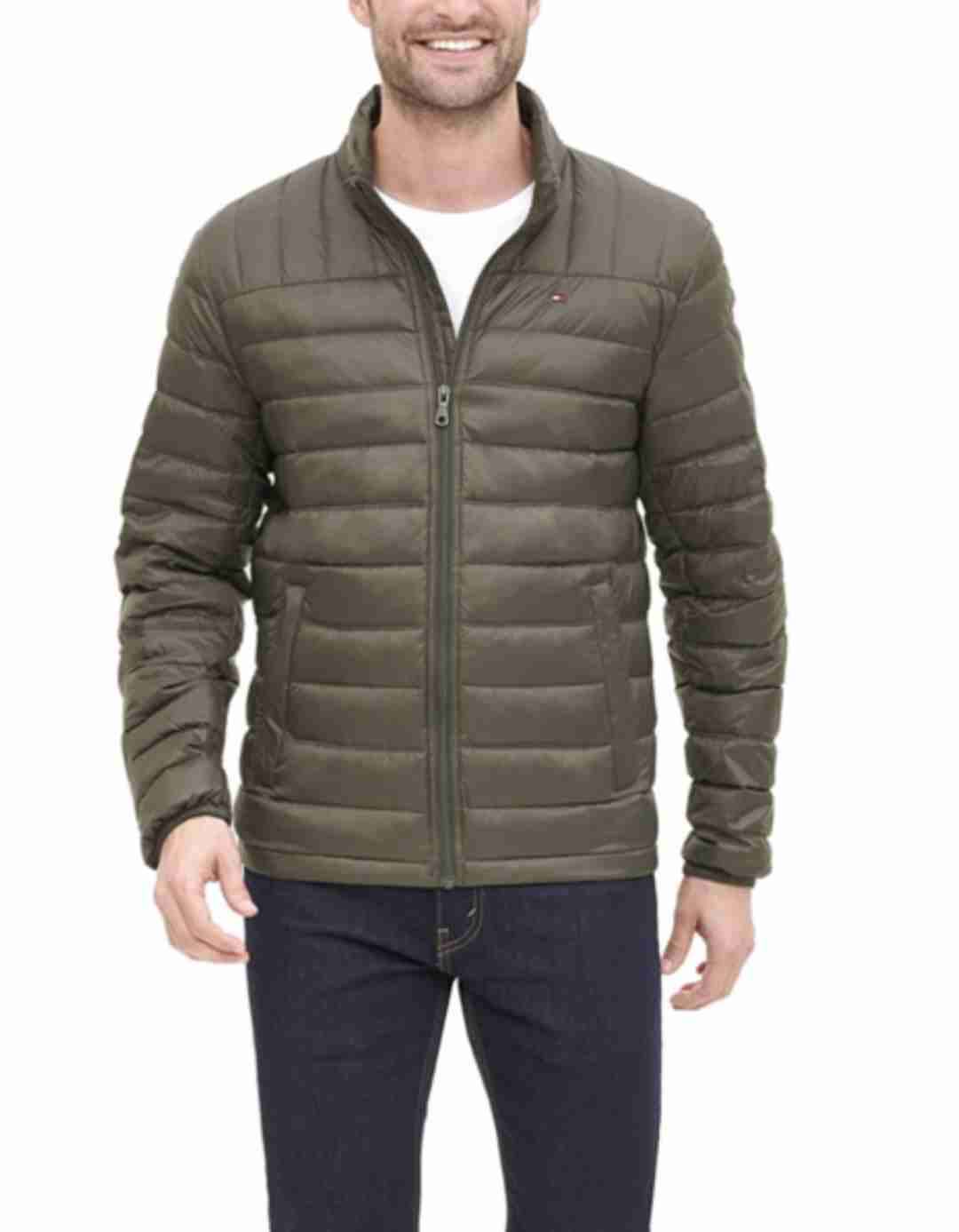 Chaqueta verde de pluma hombre talla S - miniatura 1