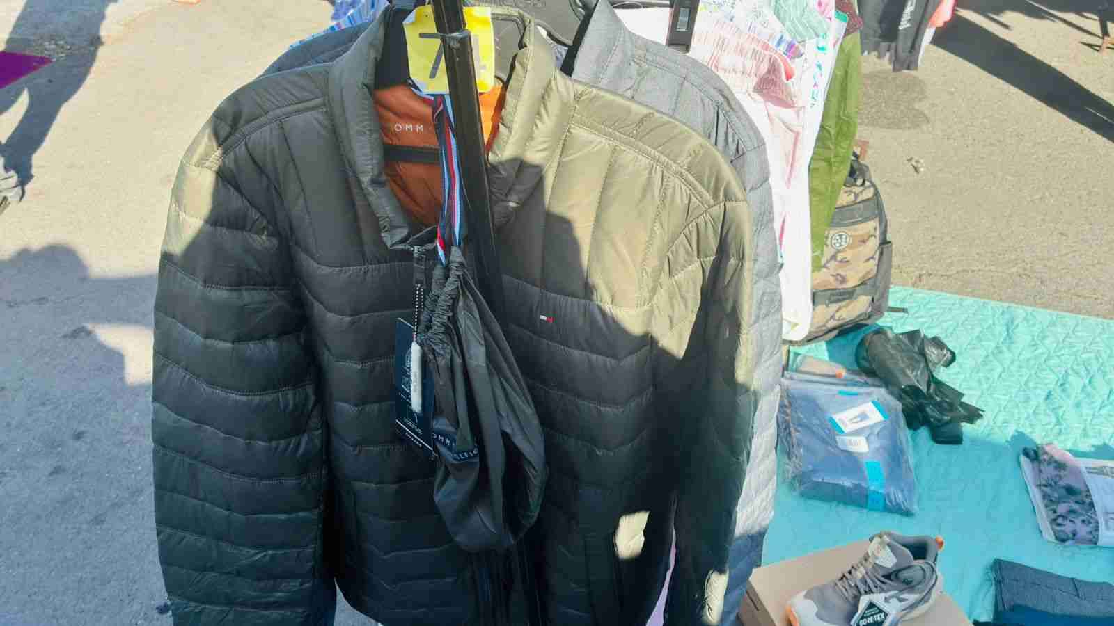 Chaqueta verde de pluma hombre talla S - miniatura 2