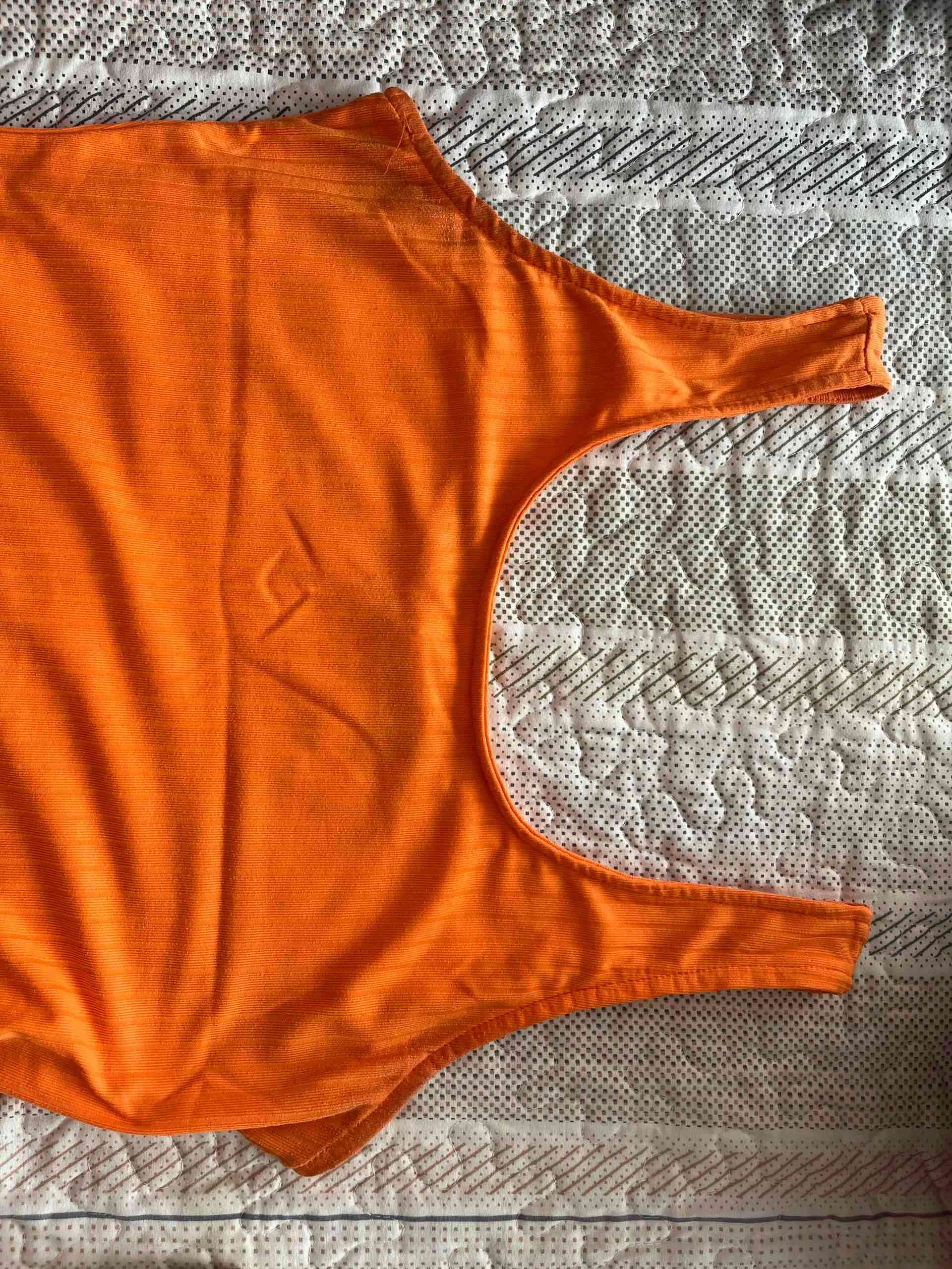 Vestido naranja sin mangas - miniatura 3