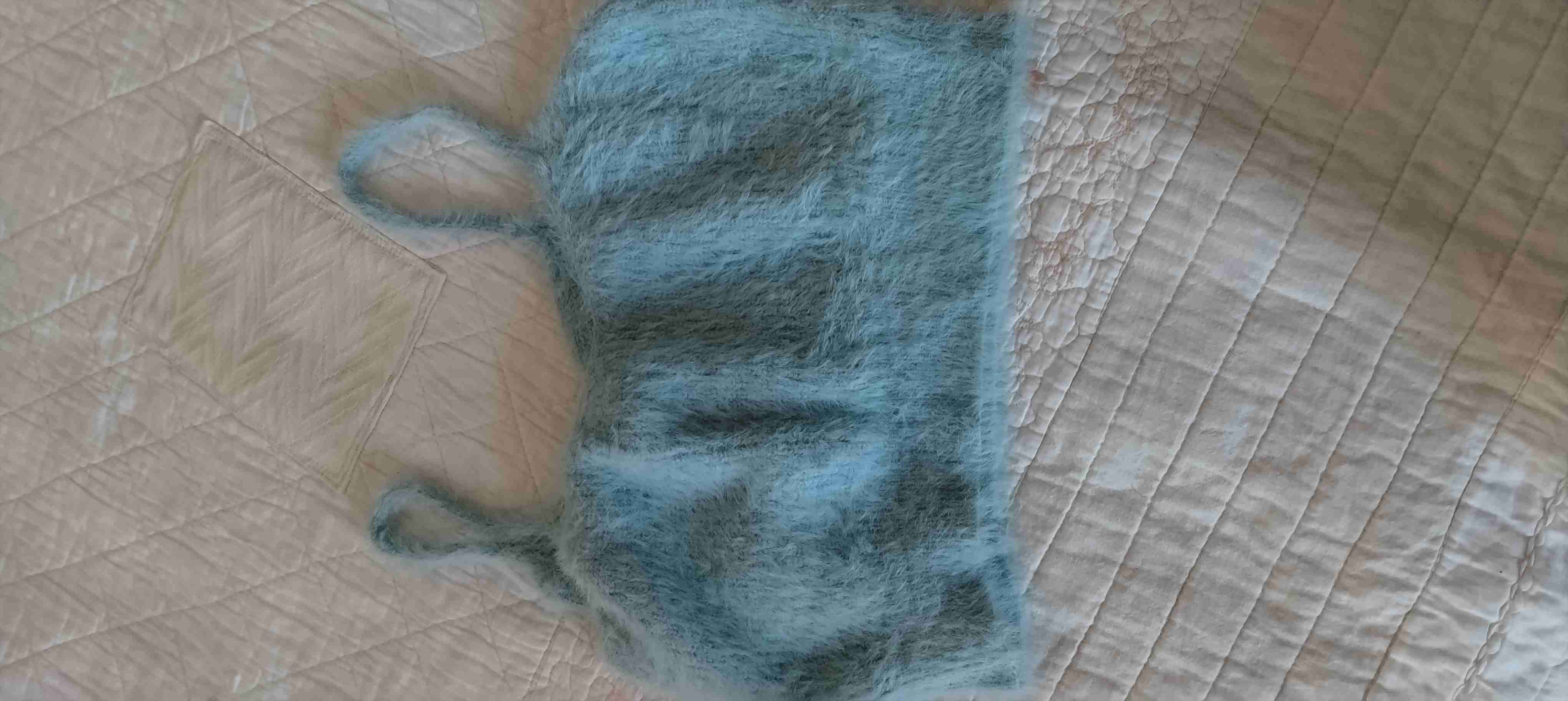 Top peludo azul claro - miniatura 1