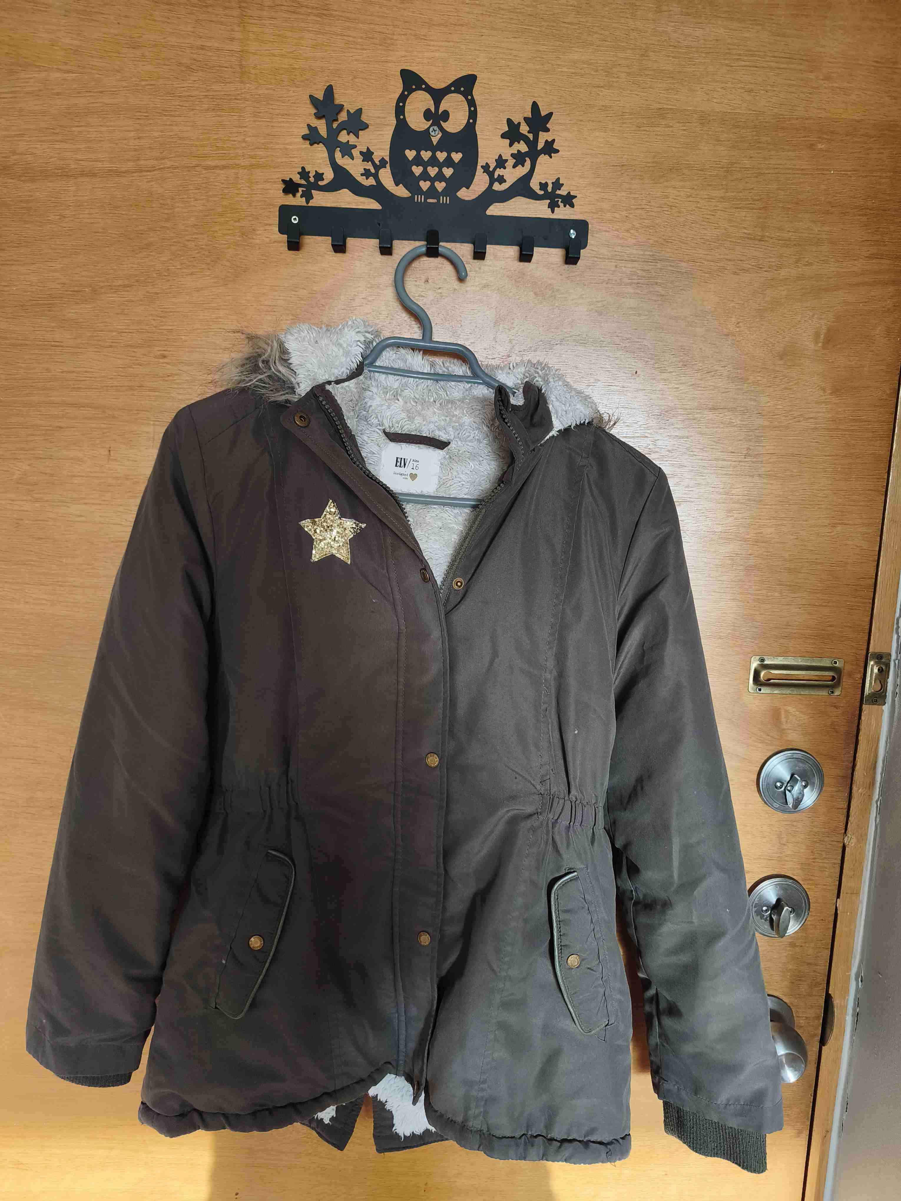 Parka niña con forro polar talla 16