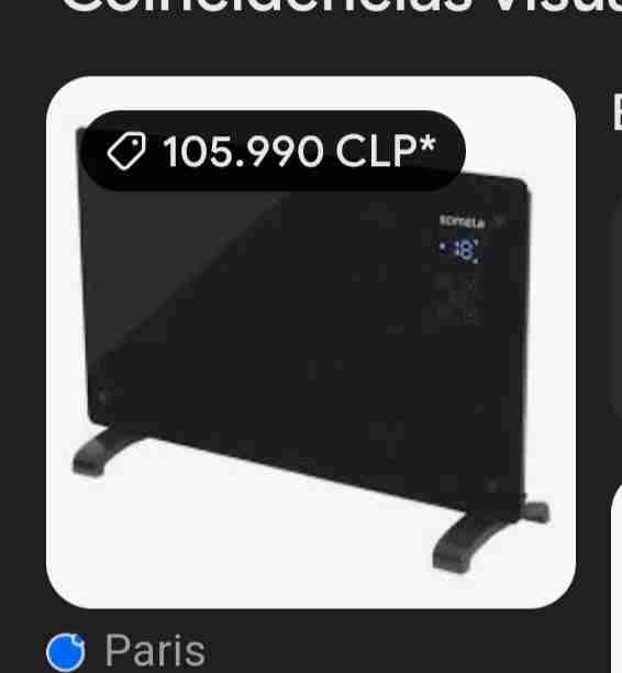 Calefactor eléctrico Somela negro - miniatura 1