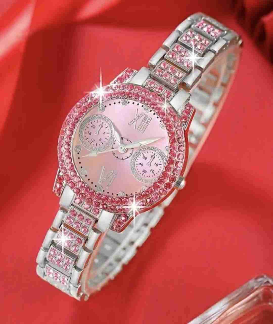 Set de Reloj, Pulsera y Collar Rosado - miniatura 2