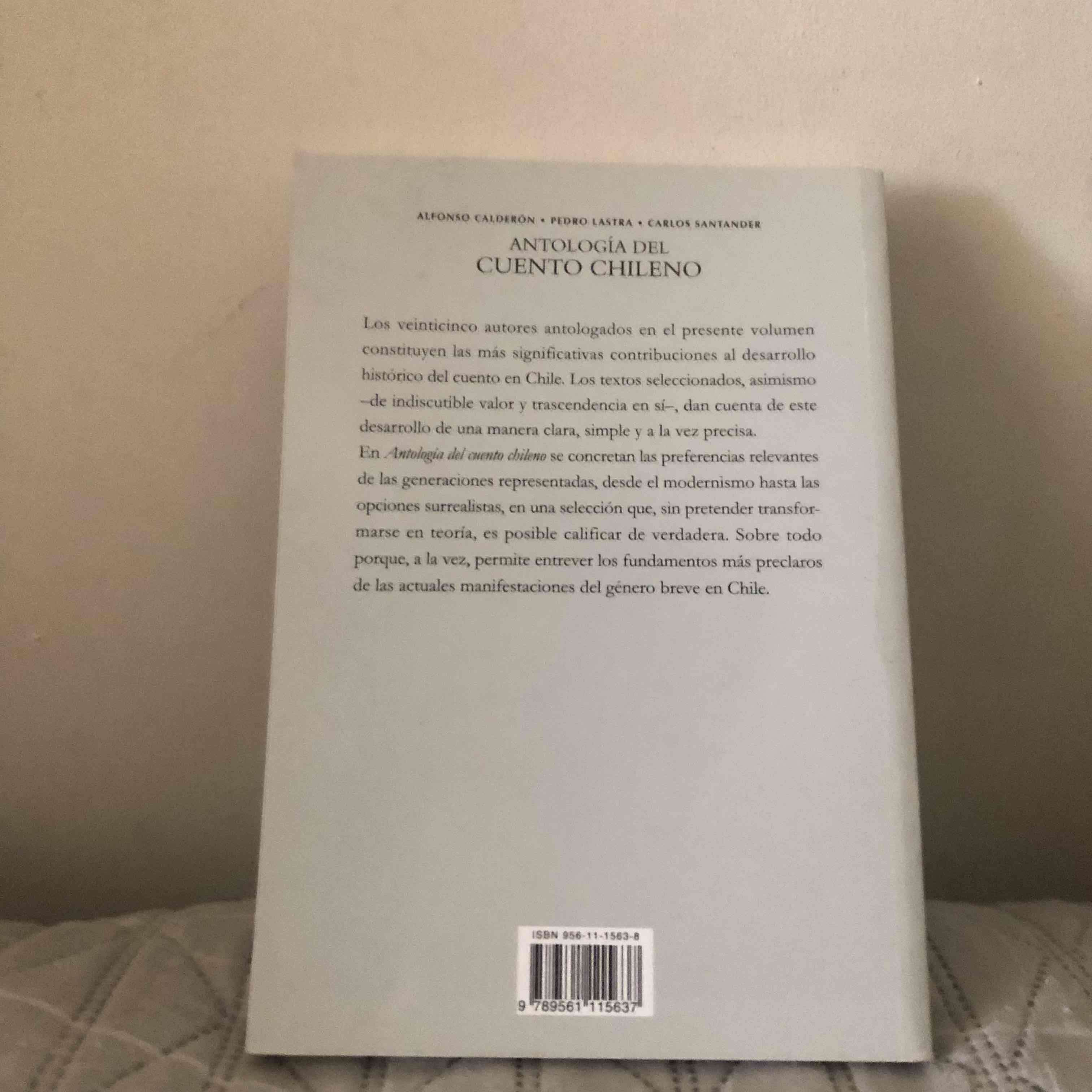 Libro 'Antología del cuento chileno' - miniatura 2