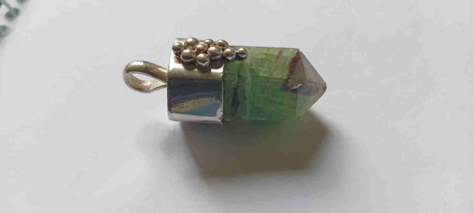Colgante de Fluorita verde - miniatura 3