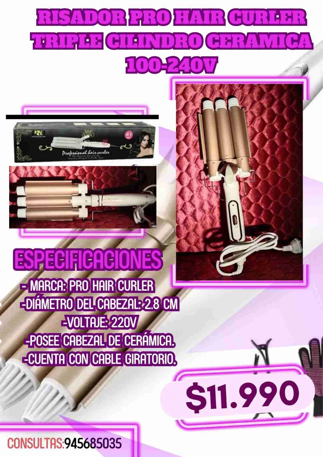 Ondulador de pelo triple cilindro (Pro Hair) - miniatura 2