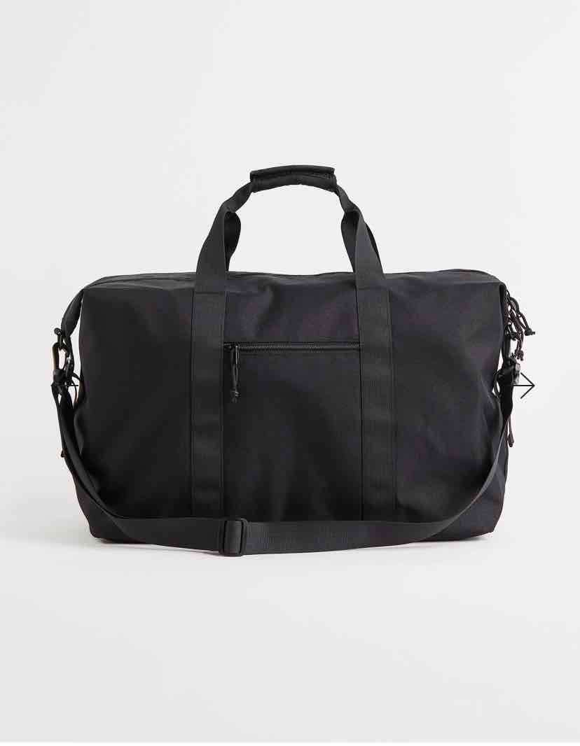 Bolso negro con correa ajustable - miniatura 2