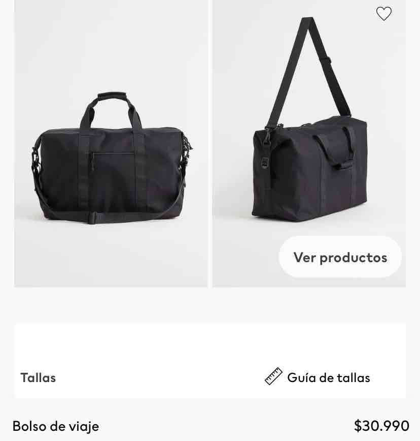 Bolso negro con correa ajustable - miniatura 3